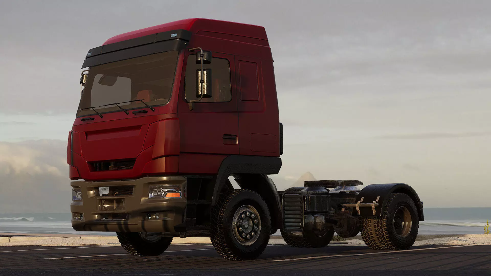 Truck Levo T2580 - Unreal Engine Project Low-poly 3D model