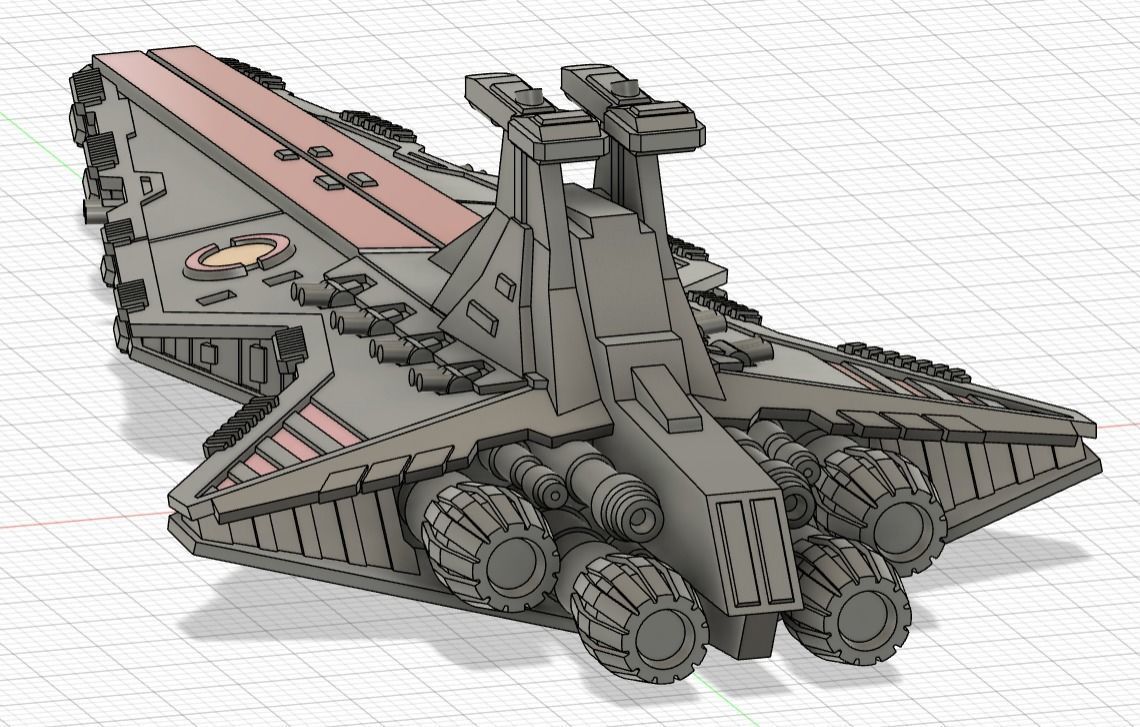 Venator-Class Republic Star Destroyer 3D print model_1
