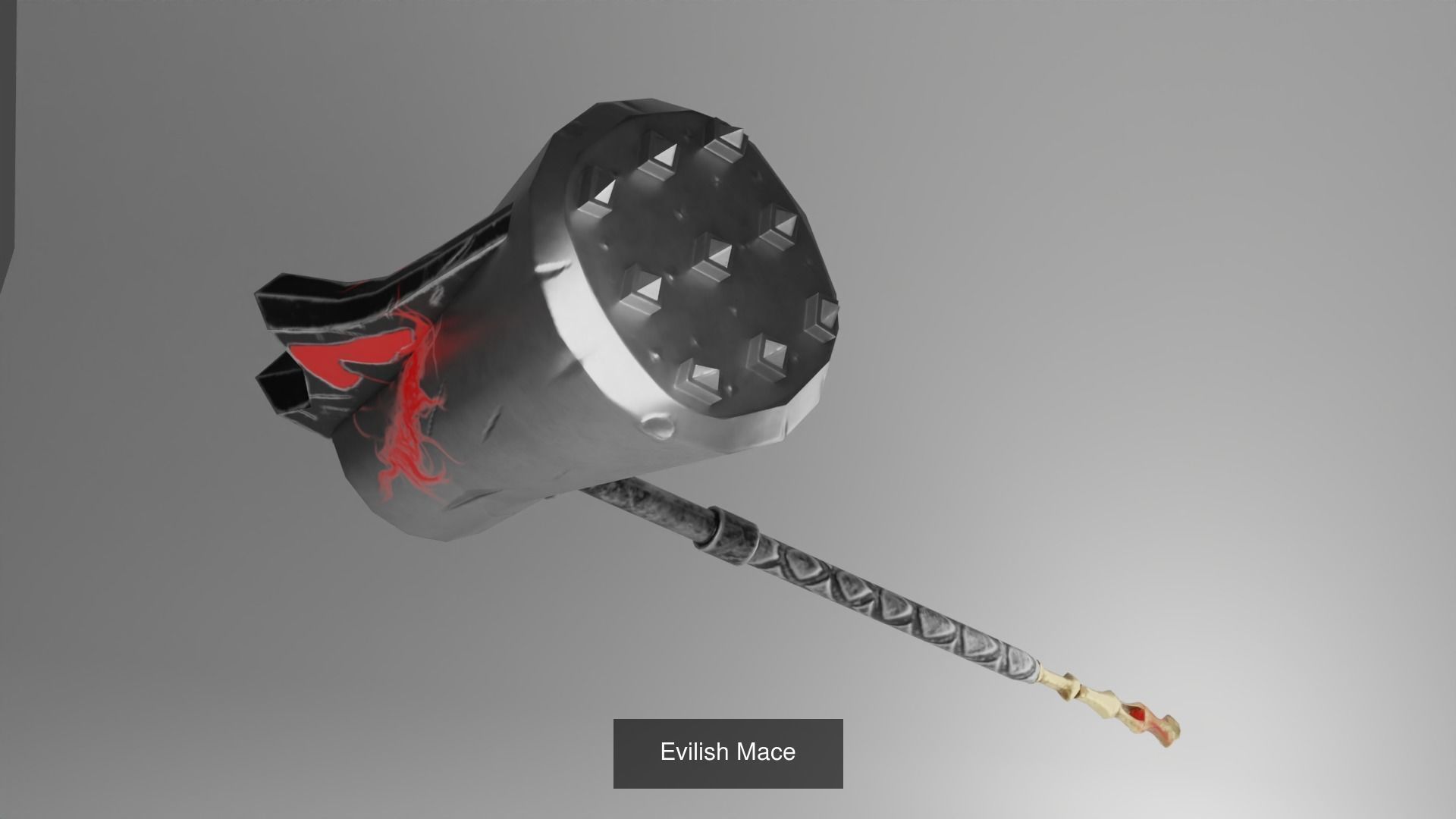 Evilish weapons dark fantasy 3D Model Collection_9