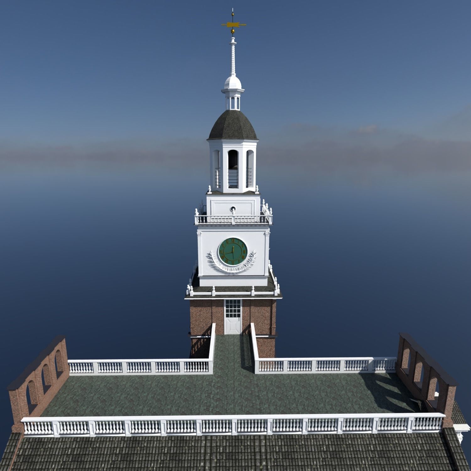 Independence Hall 3D model_5