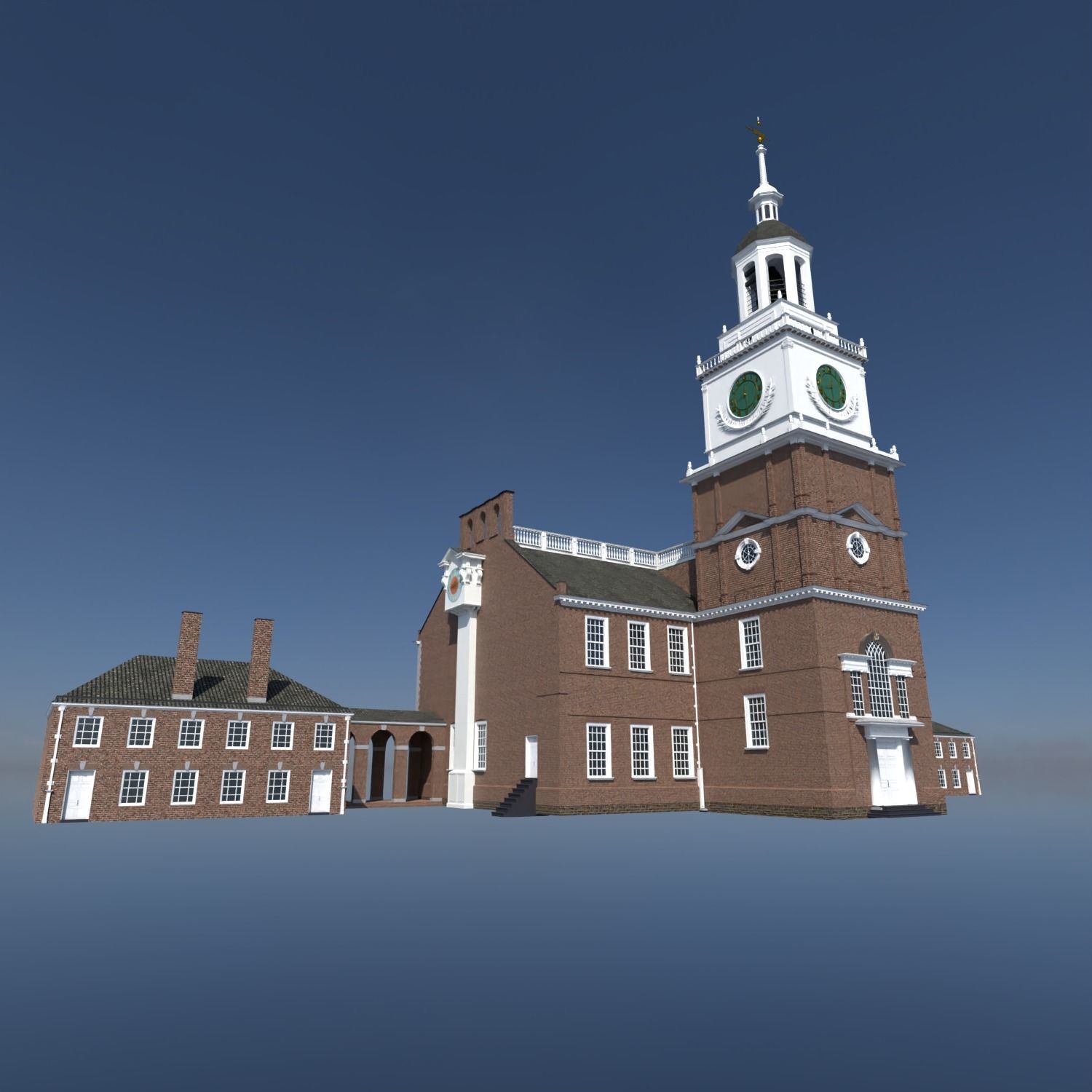 Independence Hall 3D model_3