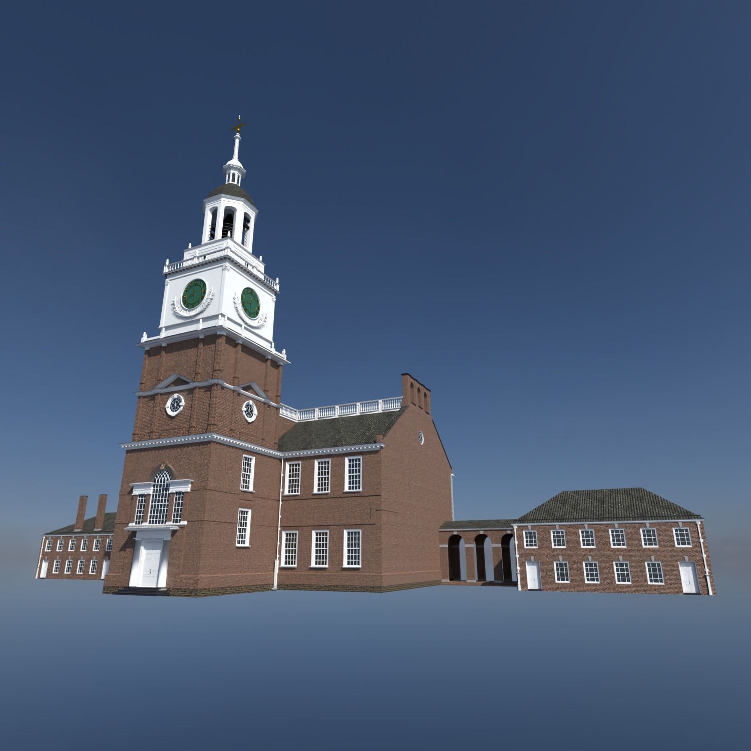 Independence Hall 3D model_2