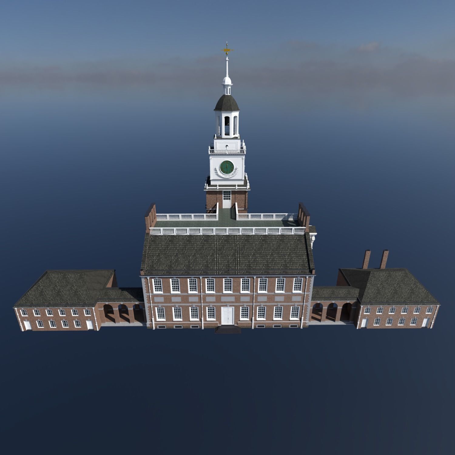 Independence Hall 3D model_8