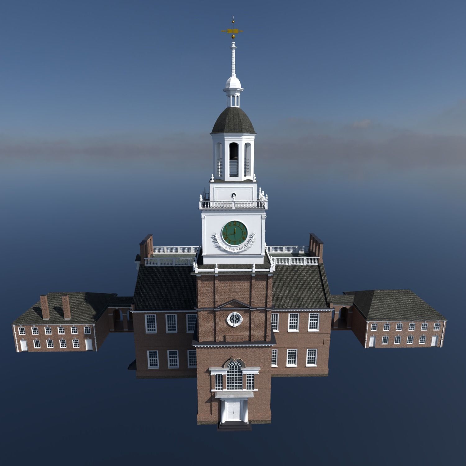 Independence Hall 3D model_1