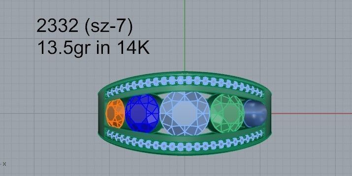 Channel Setting Band 2332 3D print model_4