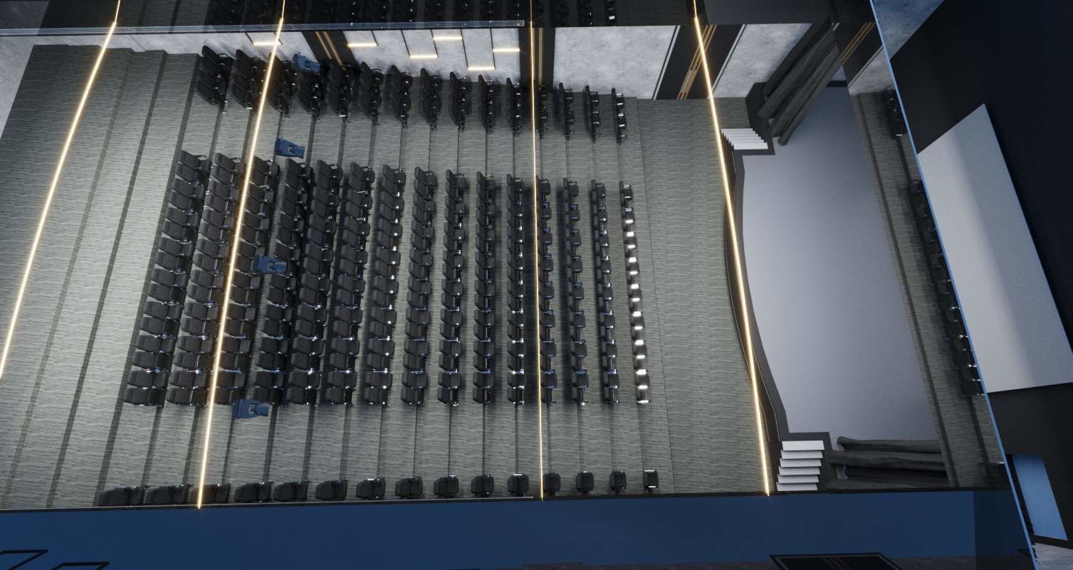  conference hall or cinema 3D model_4