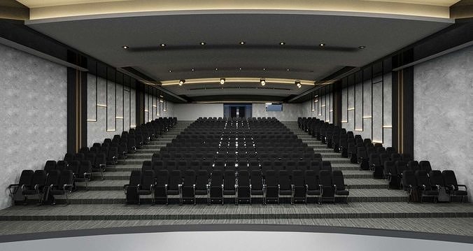 conference hall or cinema 3D model