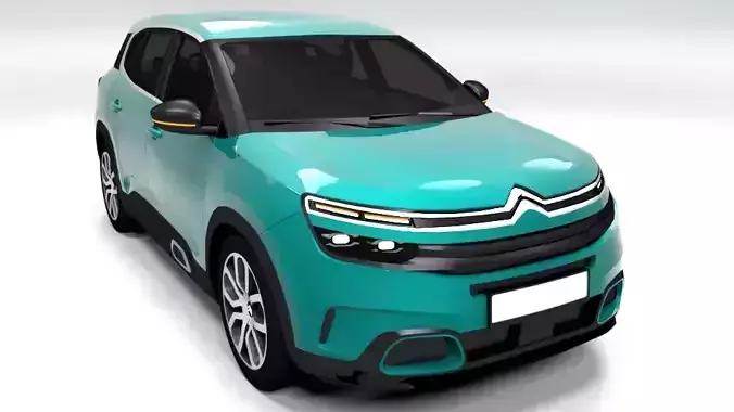 CITROEN C5 AIRCROSS 2020  Low-poly 3D model