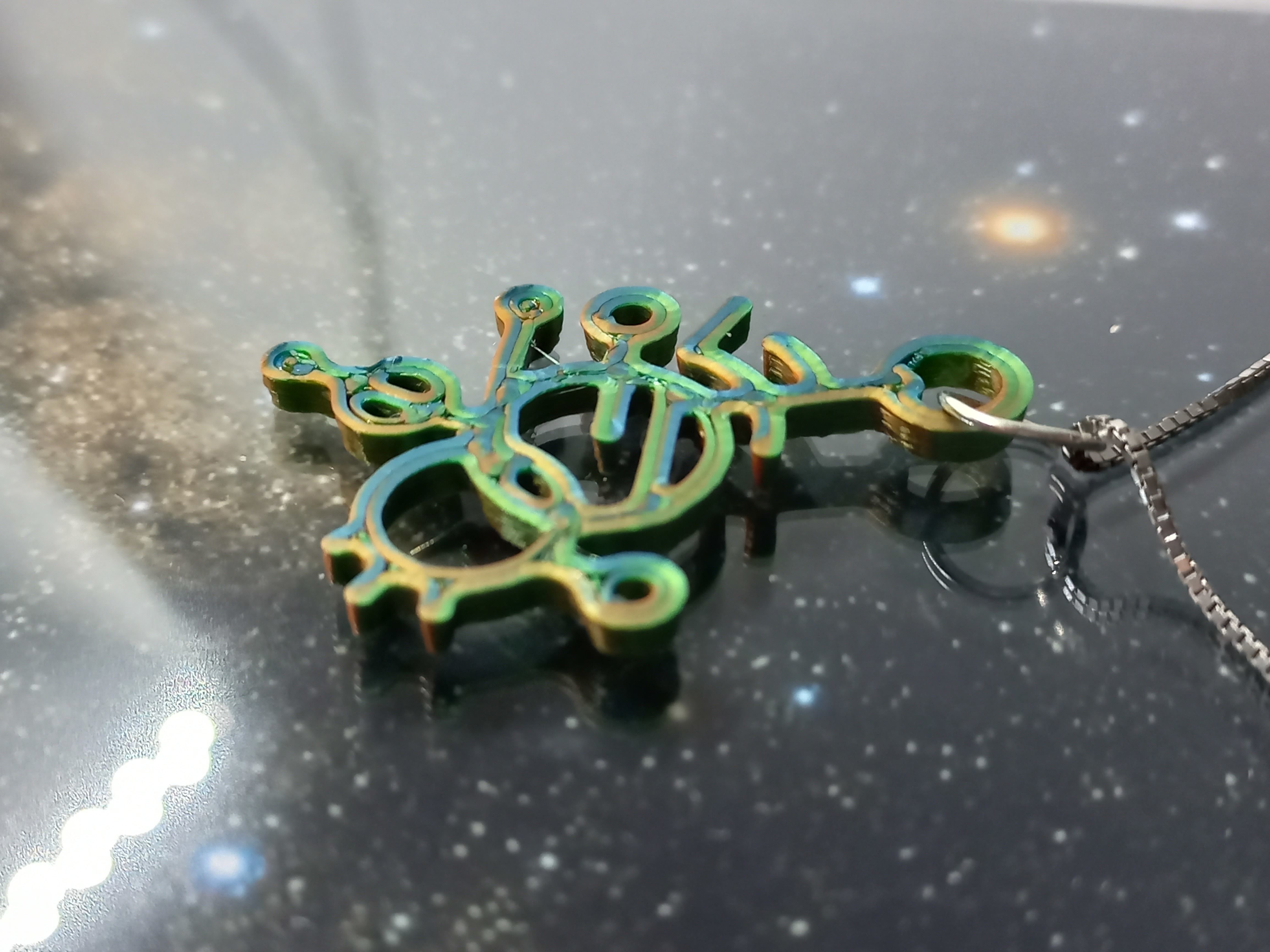 Crop Circle Symbol pendant 3D print model_4