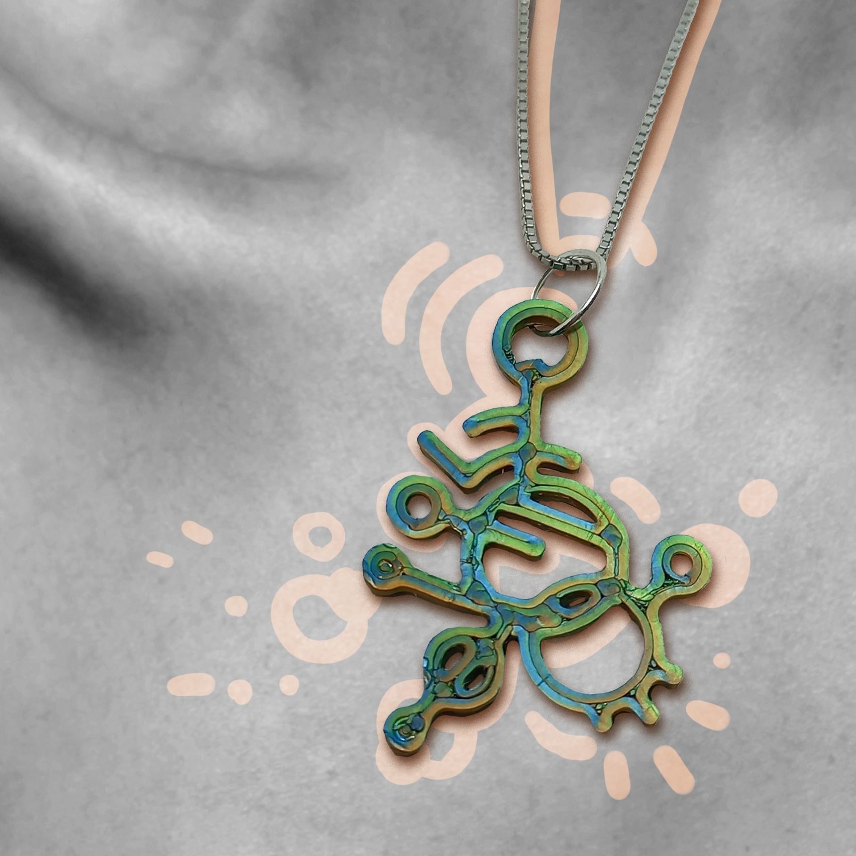 Crop Circle Symbol pendant 3D print model_1