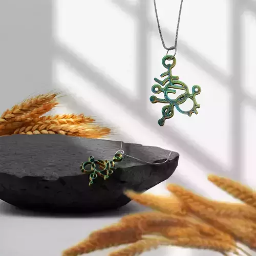Crop Circle Symbol pendant 3D print model