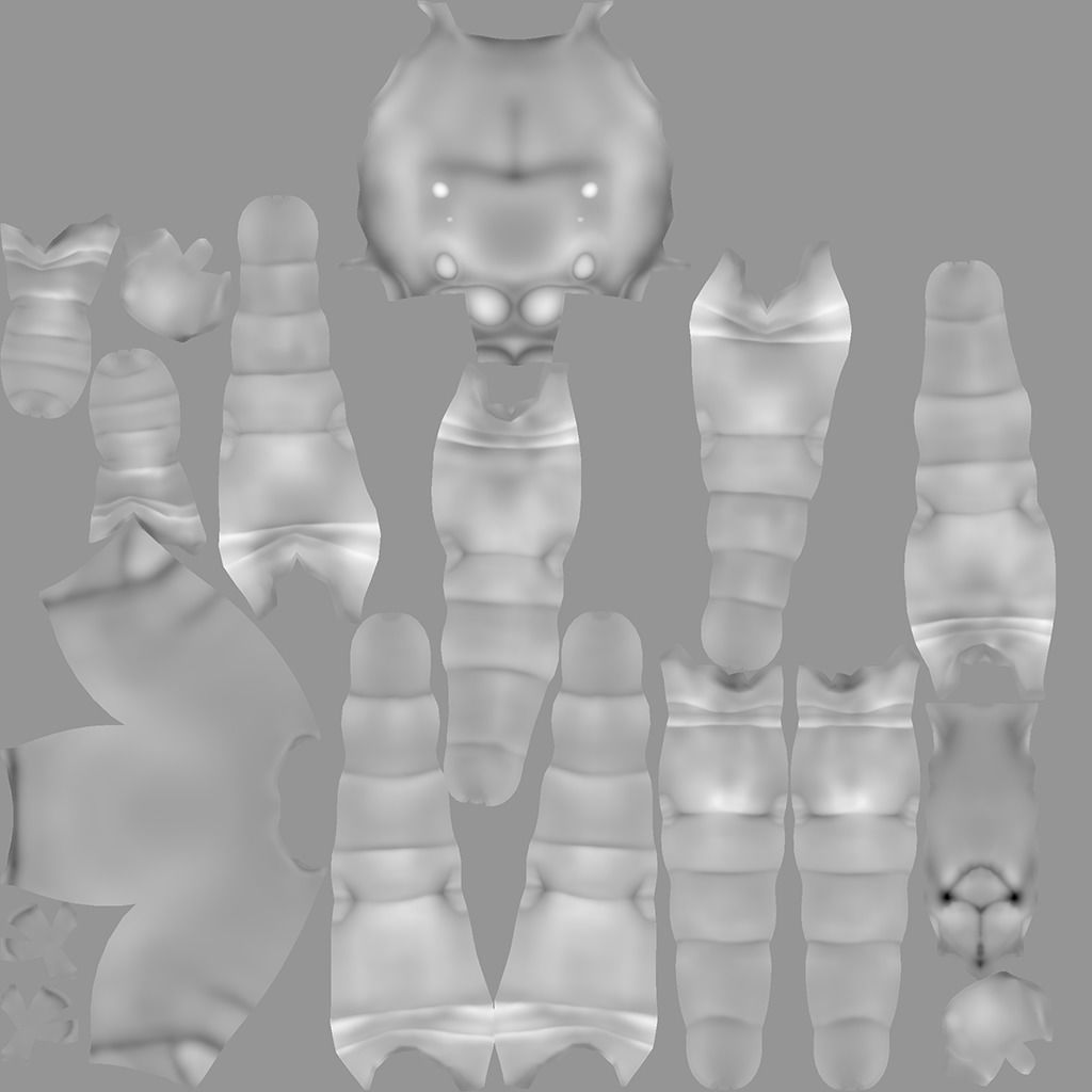 Jumping Spider Low-poly 3D model_14