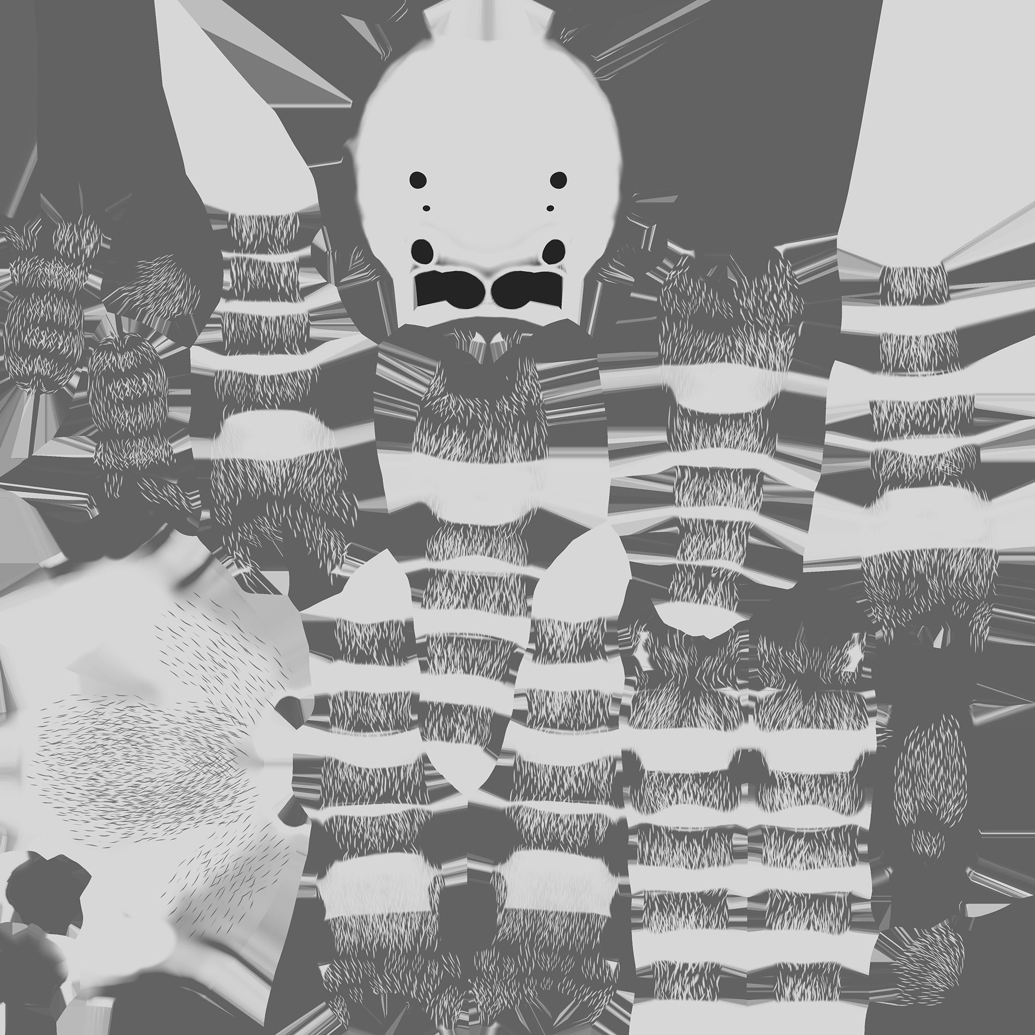 Jumping Spider Low-poly 3D model_17