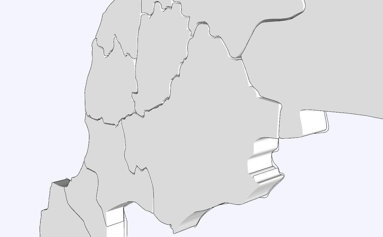 Moroccan 3D Map 3D model_3