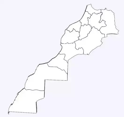 Moroccan 3D Map 3D model
