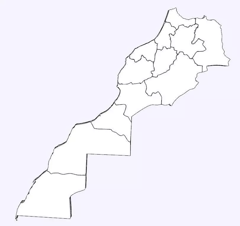 Moroccan 3D Map 3D model_0
