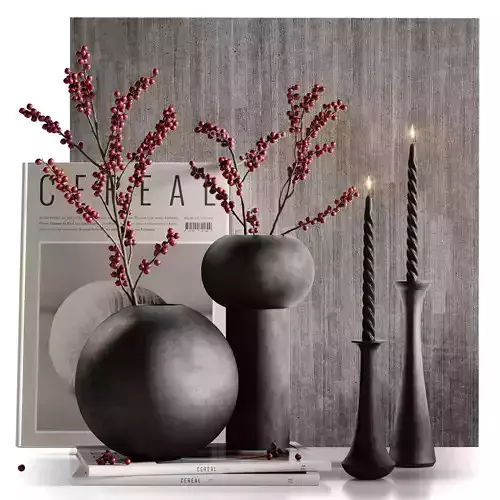 Decor set 38 Ilex 3D model