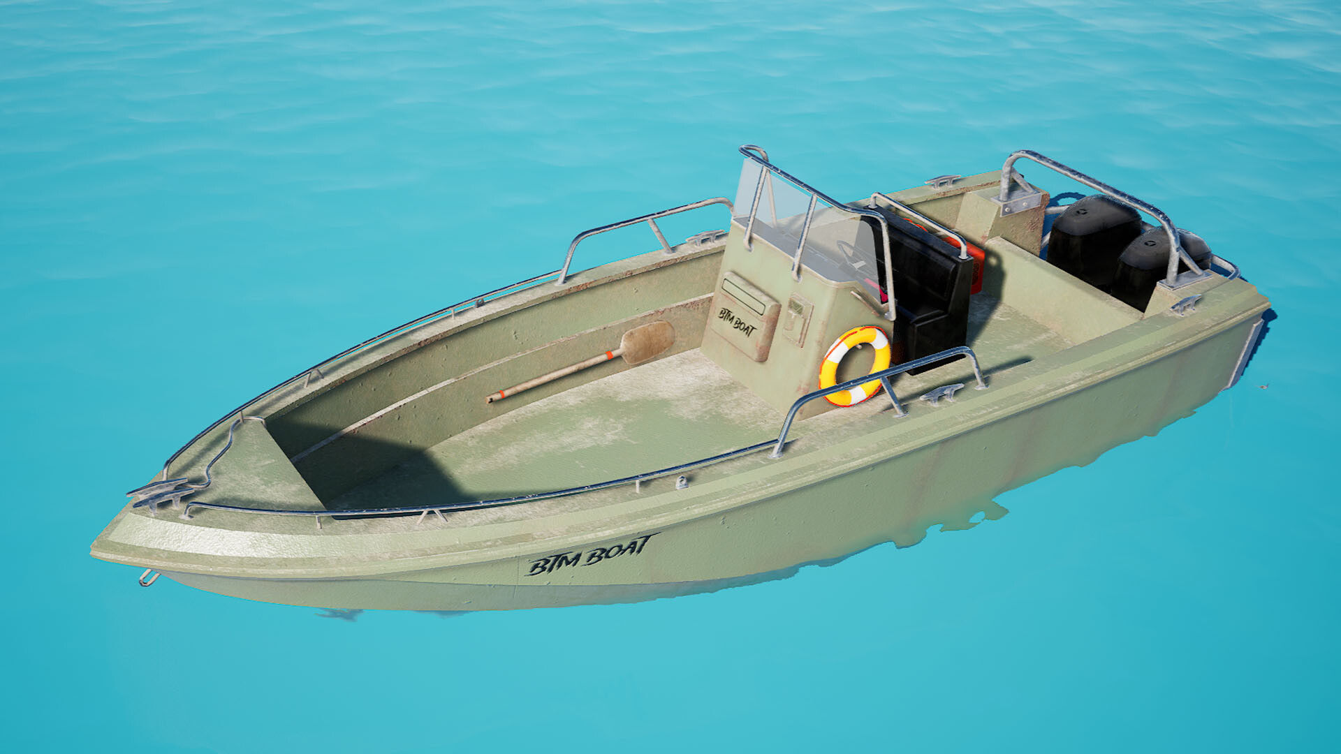 Btm Boat v2 - Unreal Engine Project Low-poly 3D model_3