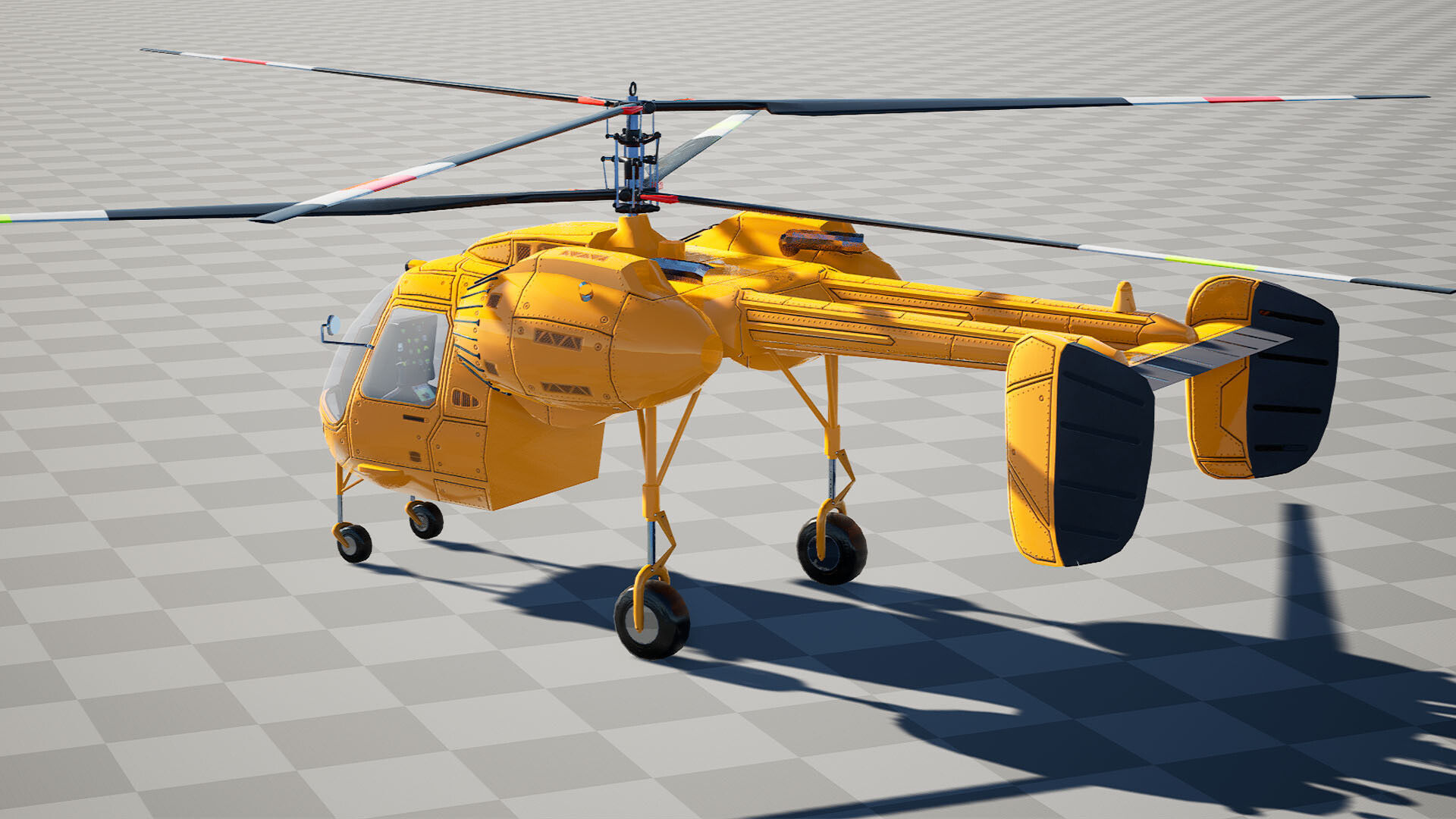 ZBL KA36 Helicopter - Unreal Engine Project Low-poly 3D model_5