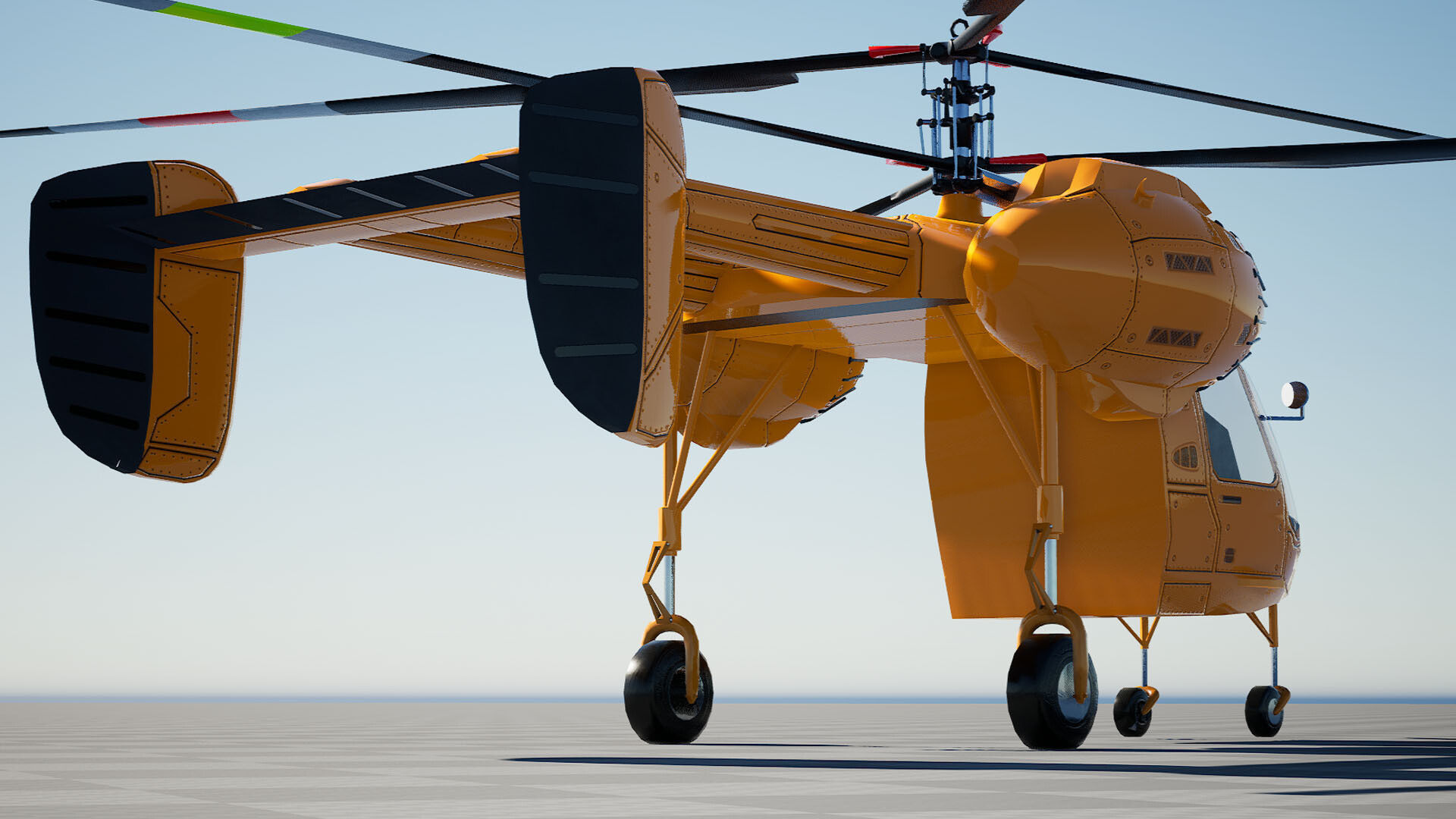 ZBL KA36 Helicopter - Unreal Engine Project Low-poly 3D model_3