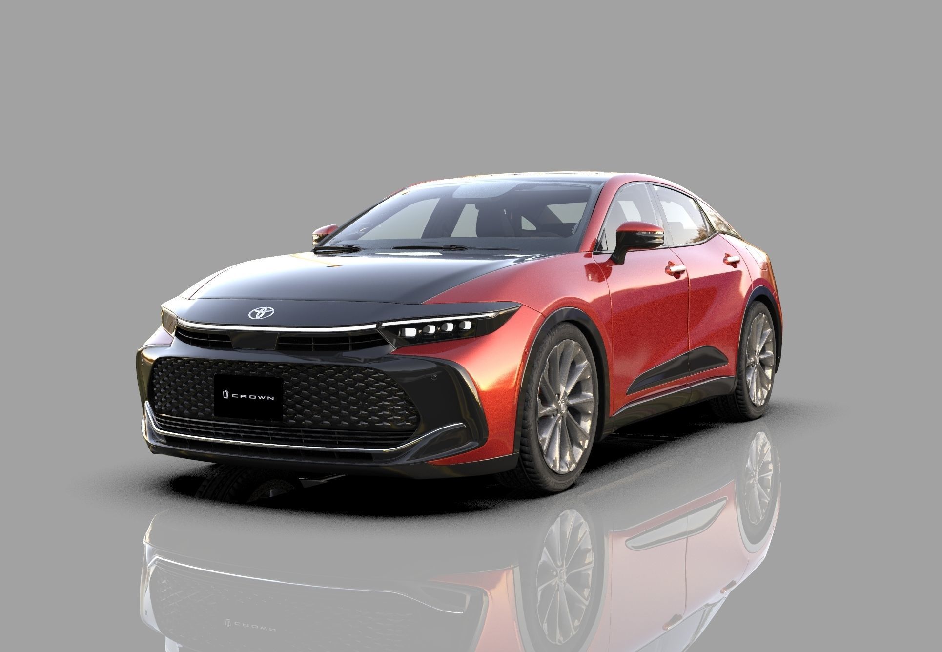 Toyota Crown Cross 2022  HQ interior 3D model_21