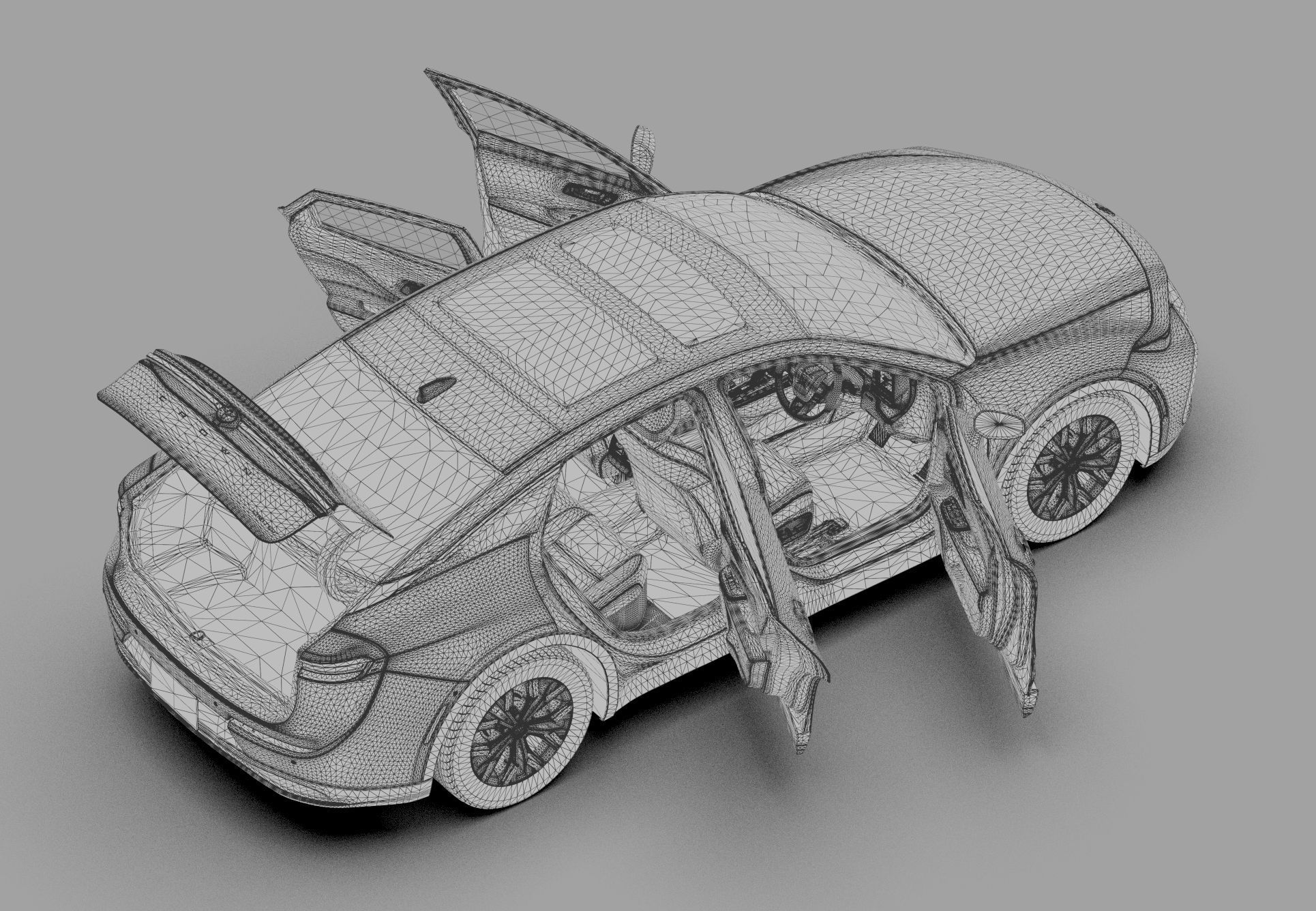 Toyota Crown Cross 2022  HQ interior 3D model_72