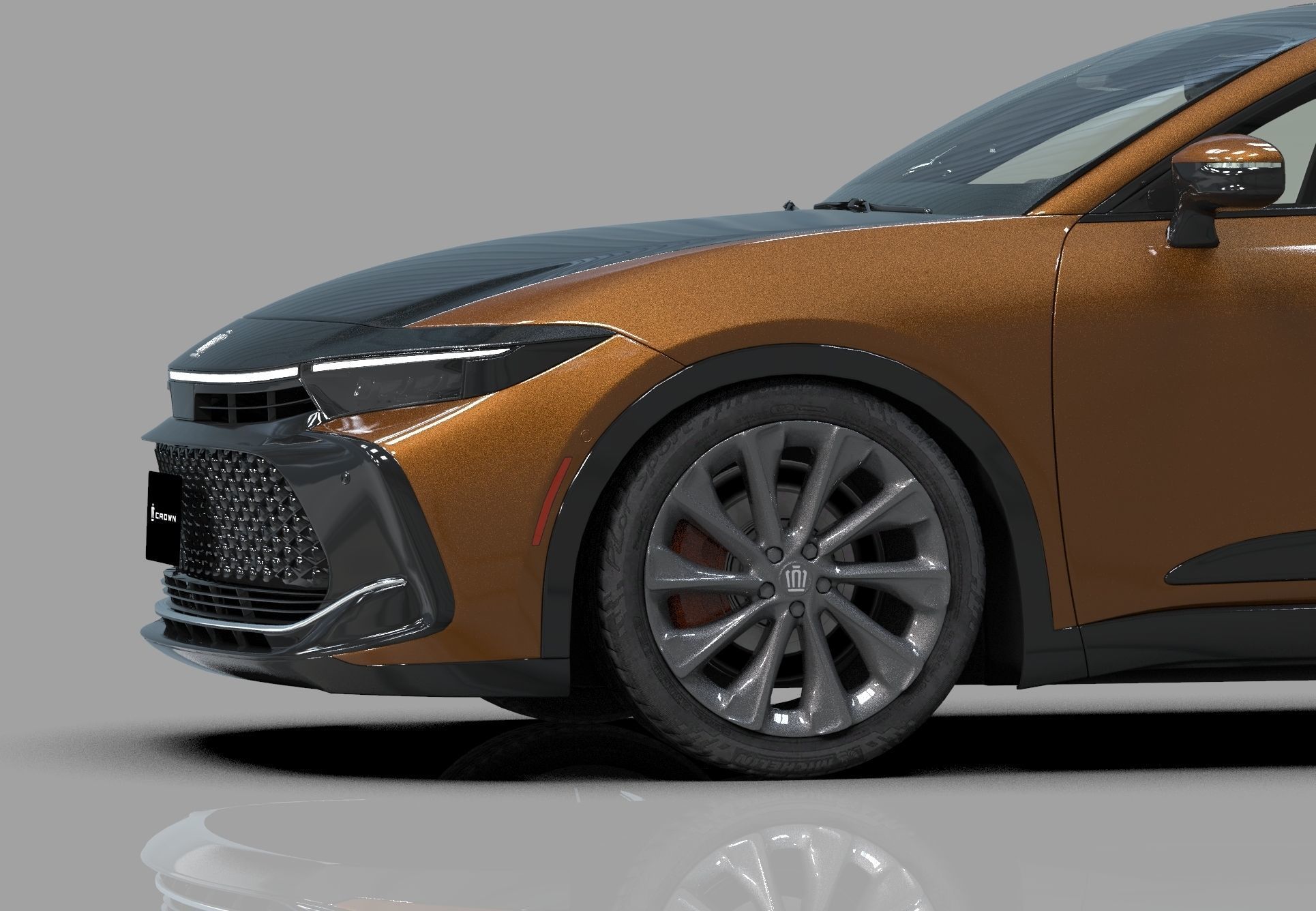 Toyota Crown Cross 2022  HQ interior 3D model_12