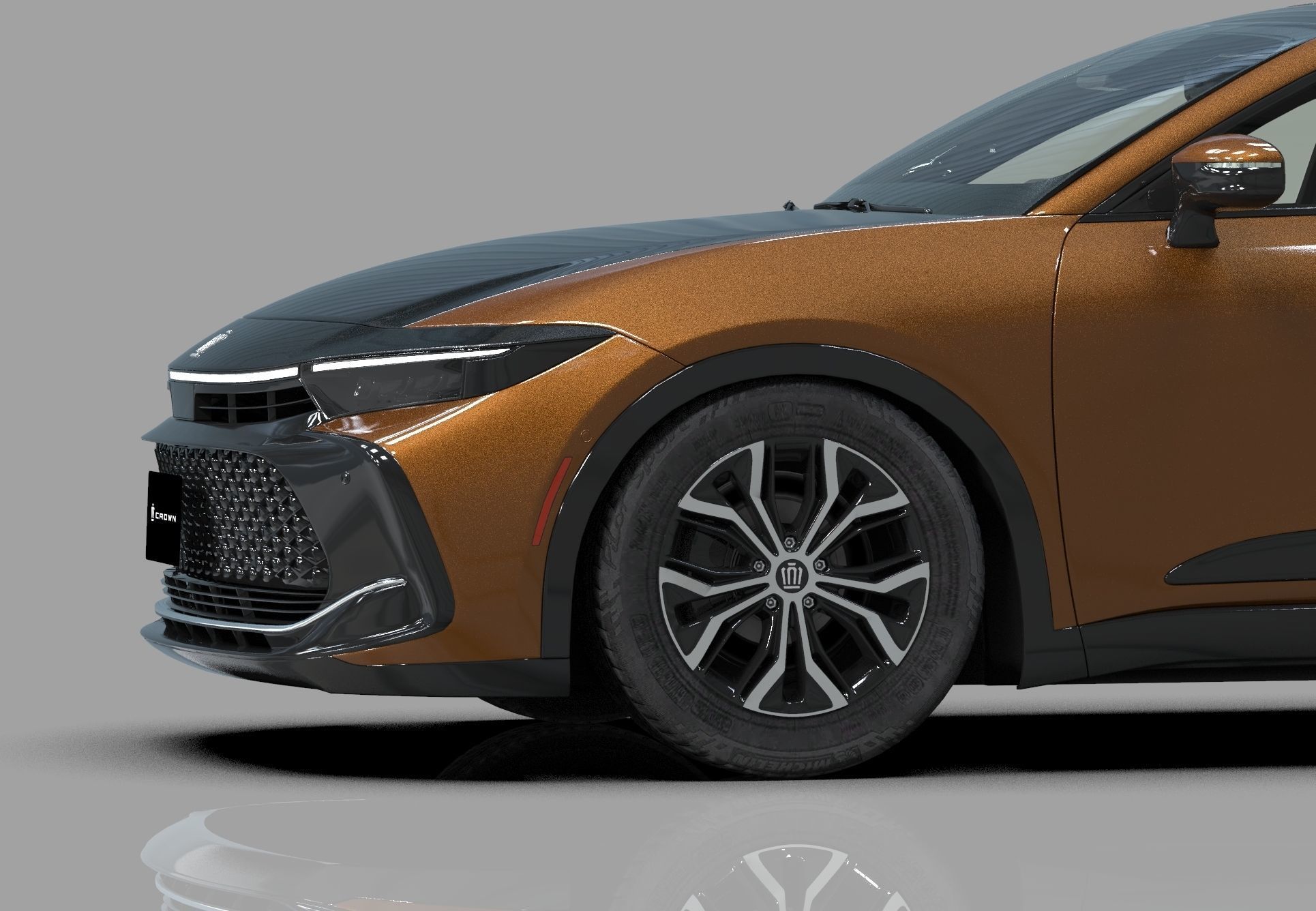 Toyota Crown Cross 2022  HQ interior 3D model_11