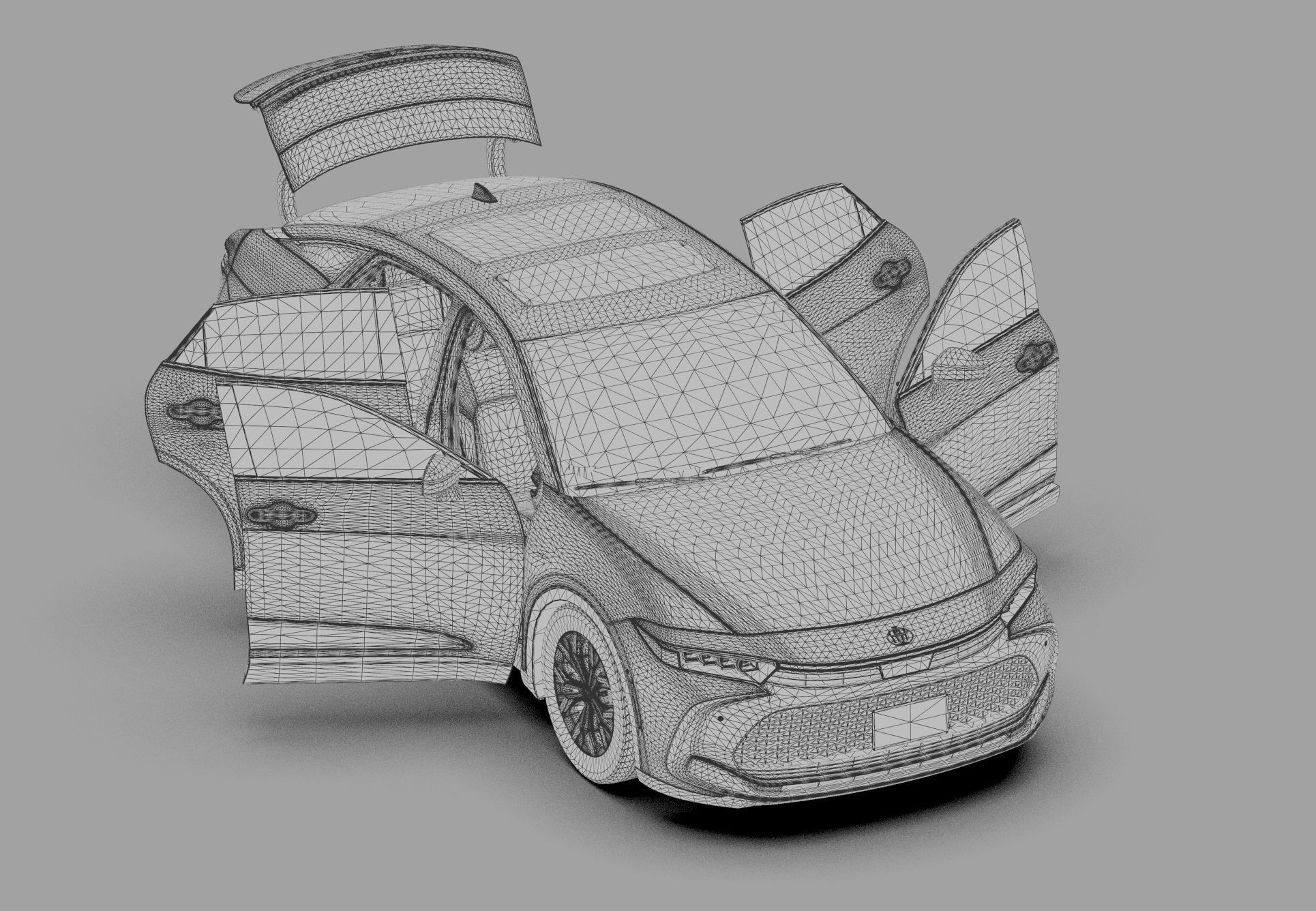 Toyota Crown Cross 2022  HQ interior 3D model_70