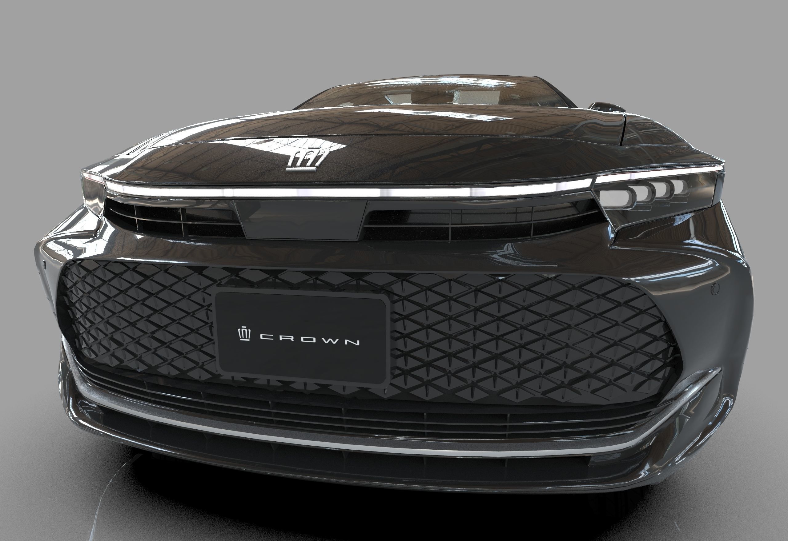 Toyota Crown Cross 2022  HQ interior 3D model_37