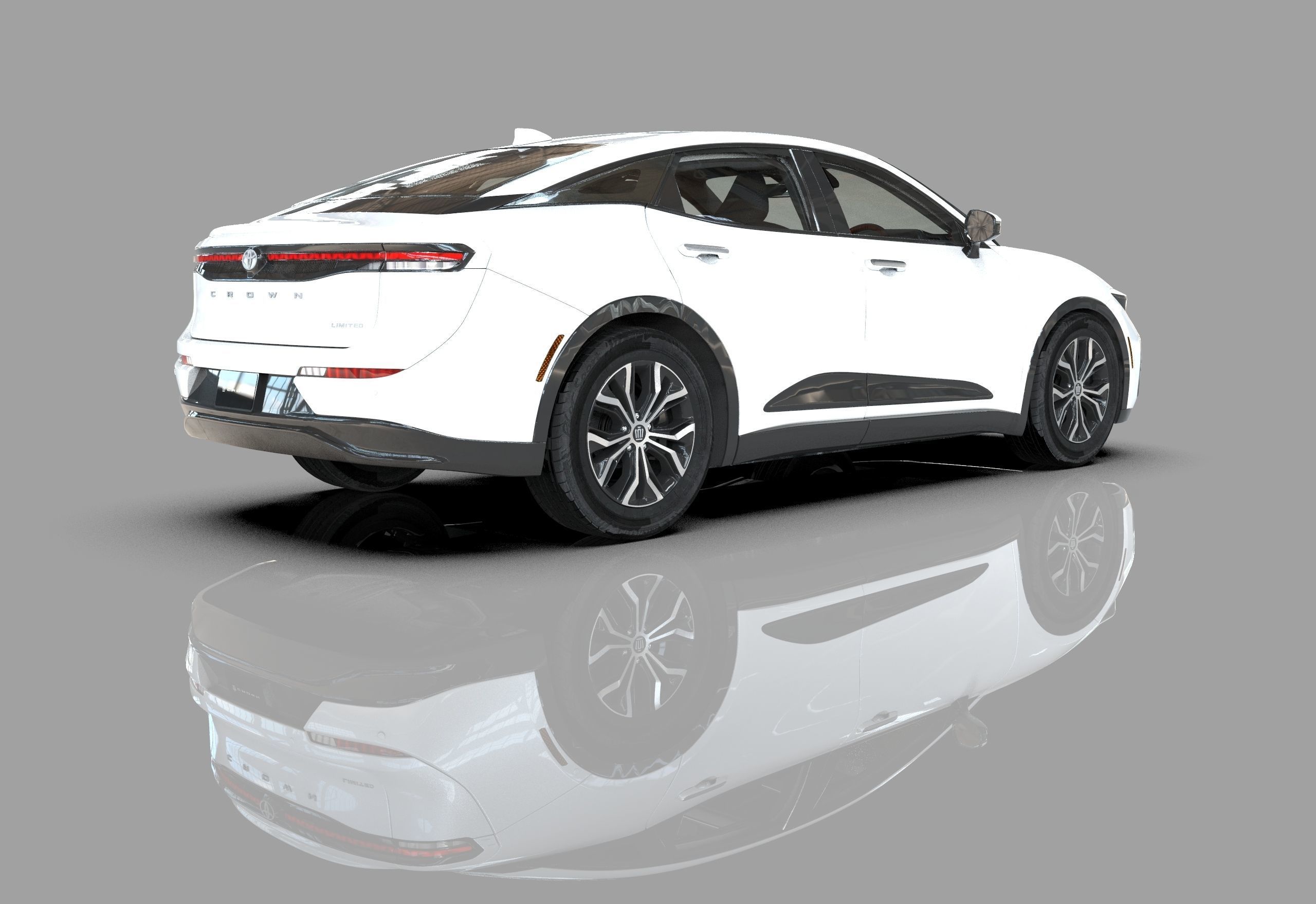 Toyota Crown Cross 2022  HQ interior 3D model_34