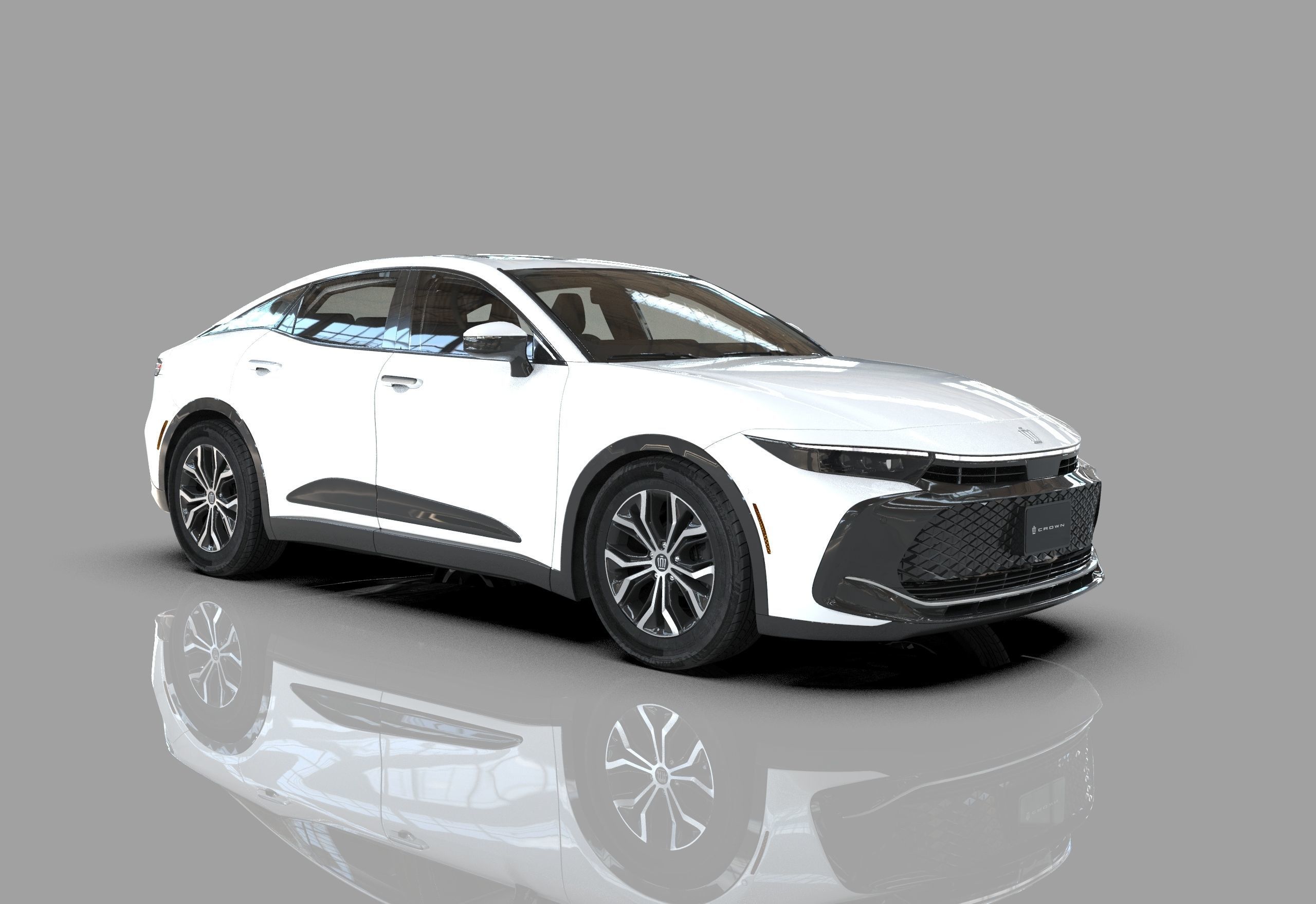 Toyota Crown Cross 2022  HQ interior 3D model_30