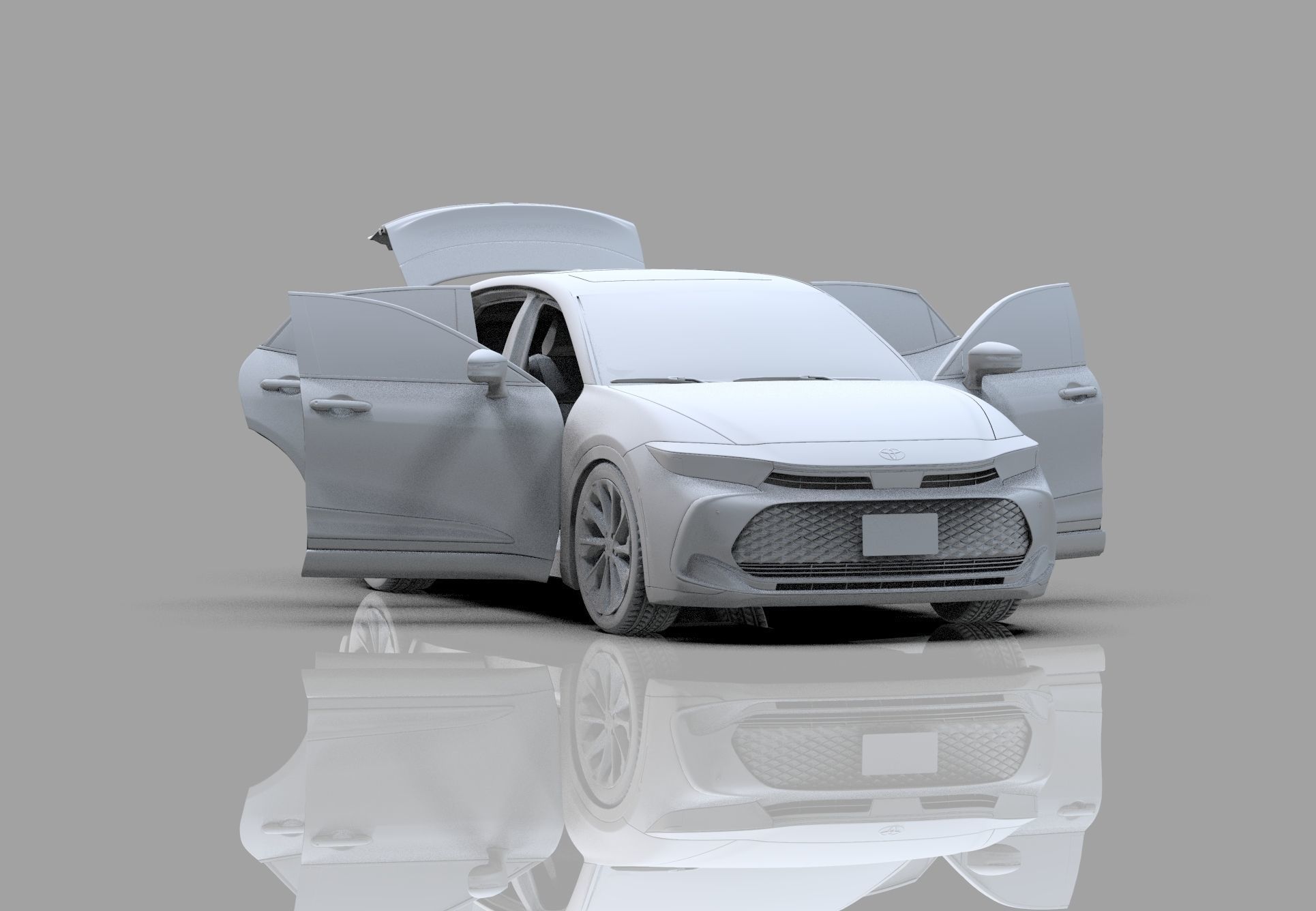 Toyota Crown Cross 2022  HQ interior 3D model_55