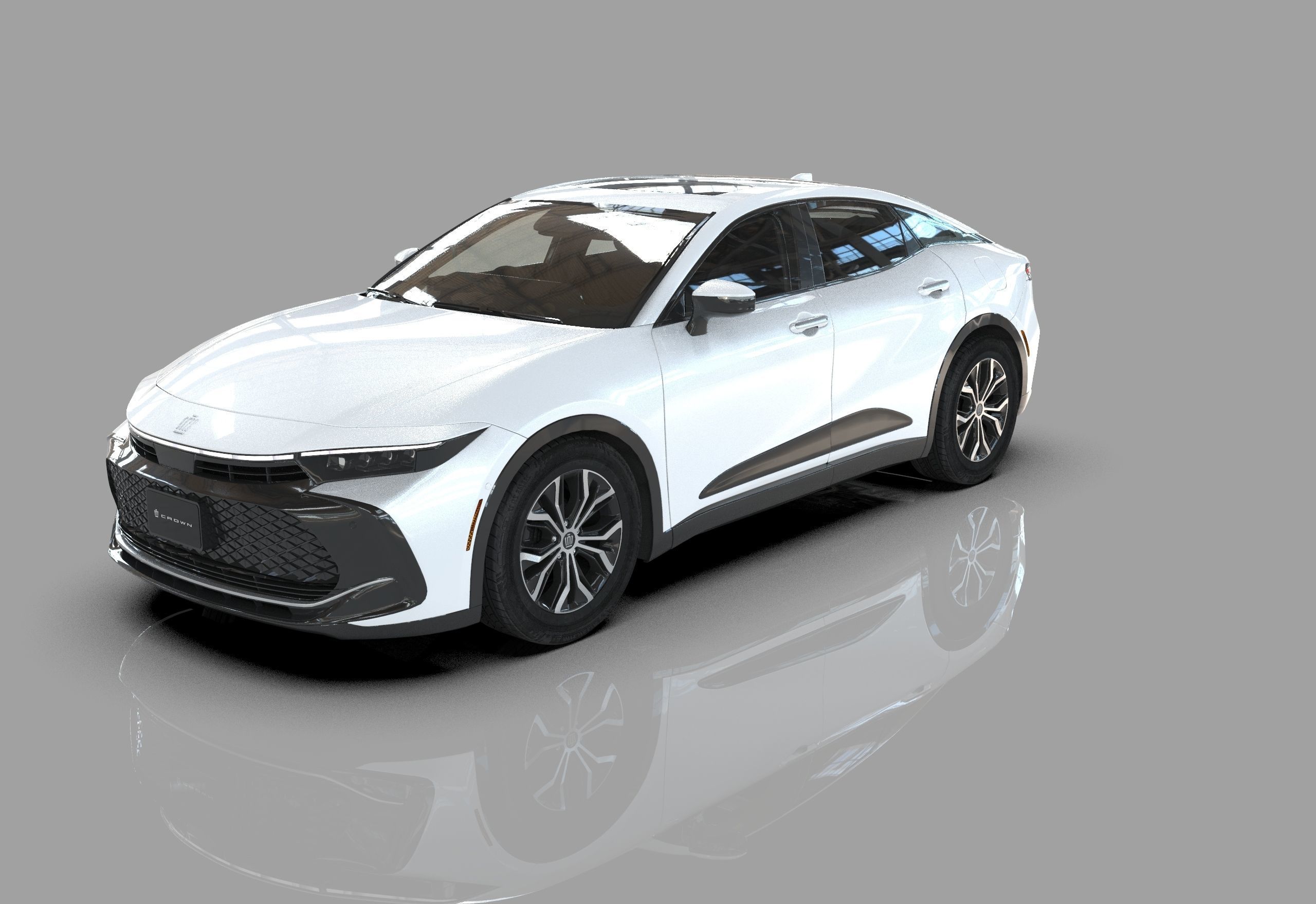 Toyota Crown Cross 2022  HQ interior 3D model_32