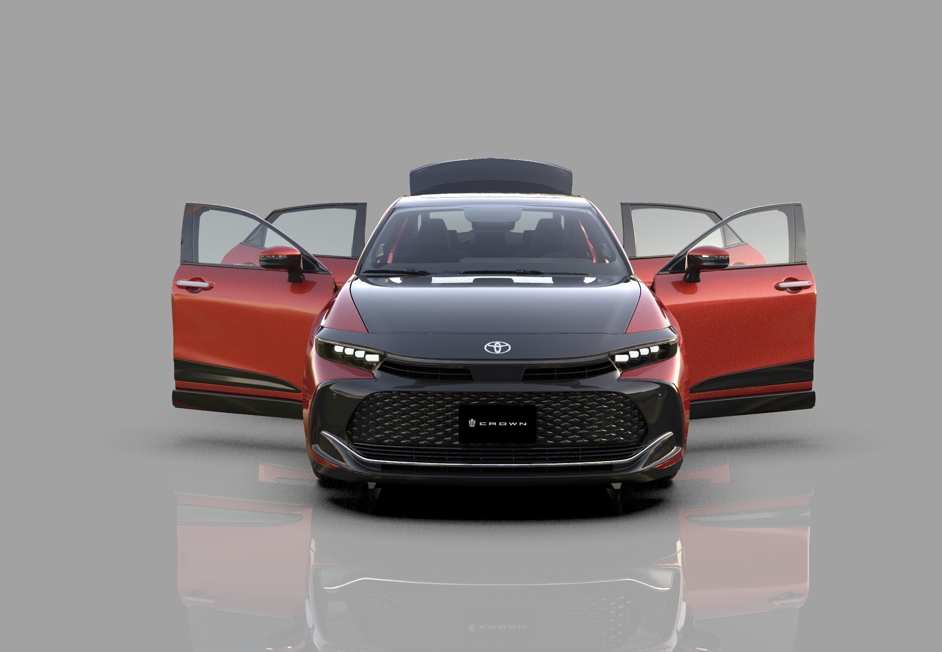 Toyota Crown Cross 2022  HQ interior 3D model_24