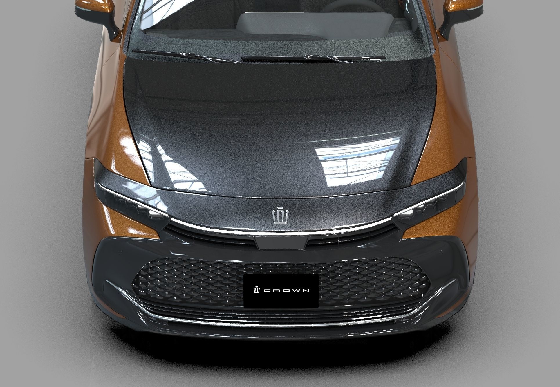 Toyota Crown Cross 2022  HQ interior 3D model_14