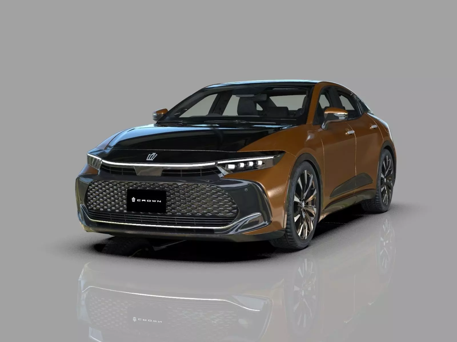 Toyota Crown Cross 2022  HQ interior 3D model_0