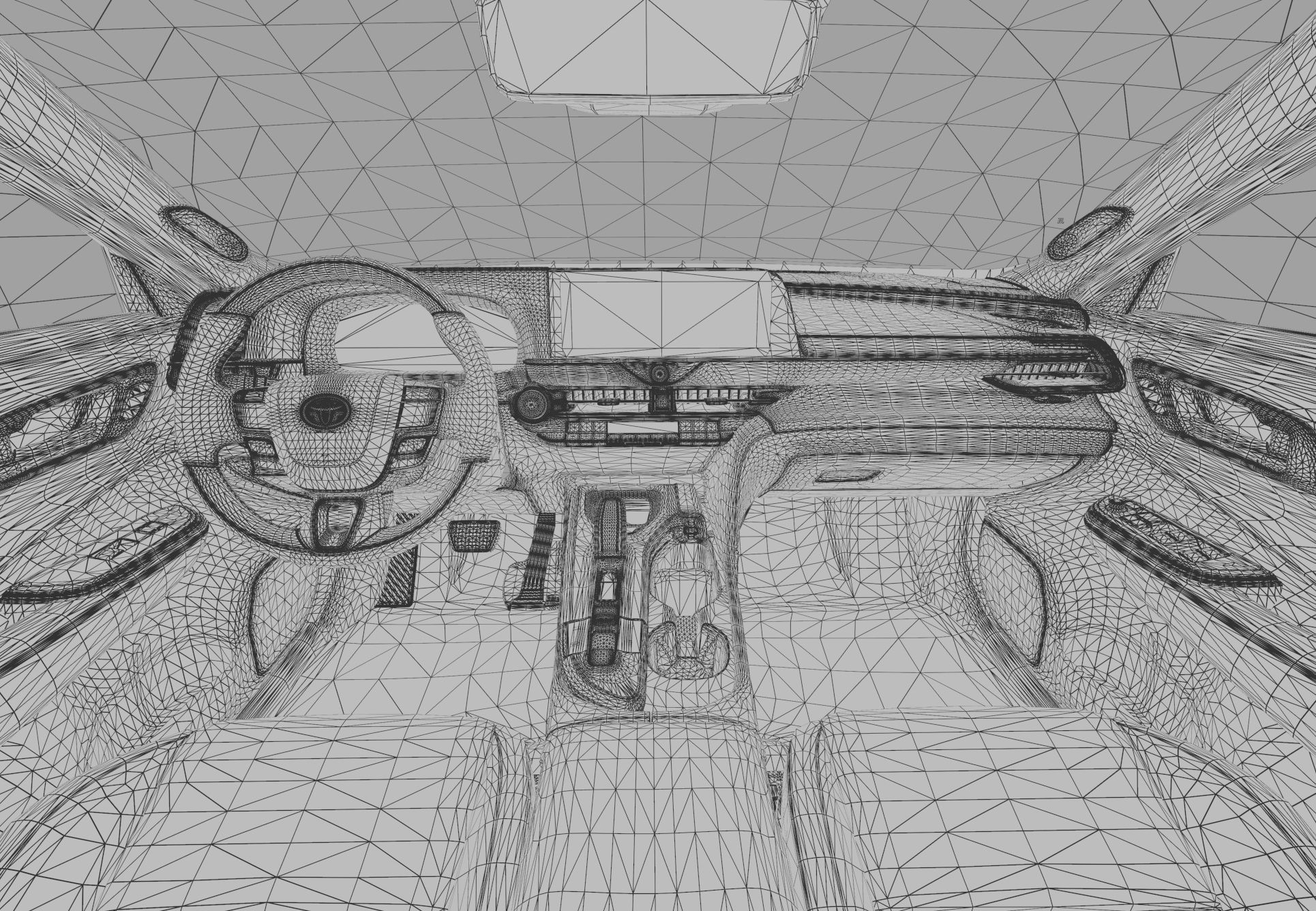 Toyota Crown Cross 2022  HQ interior 3D model_74