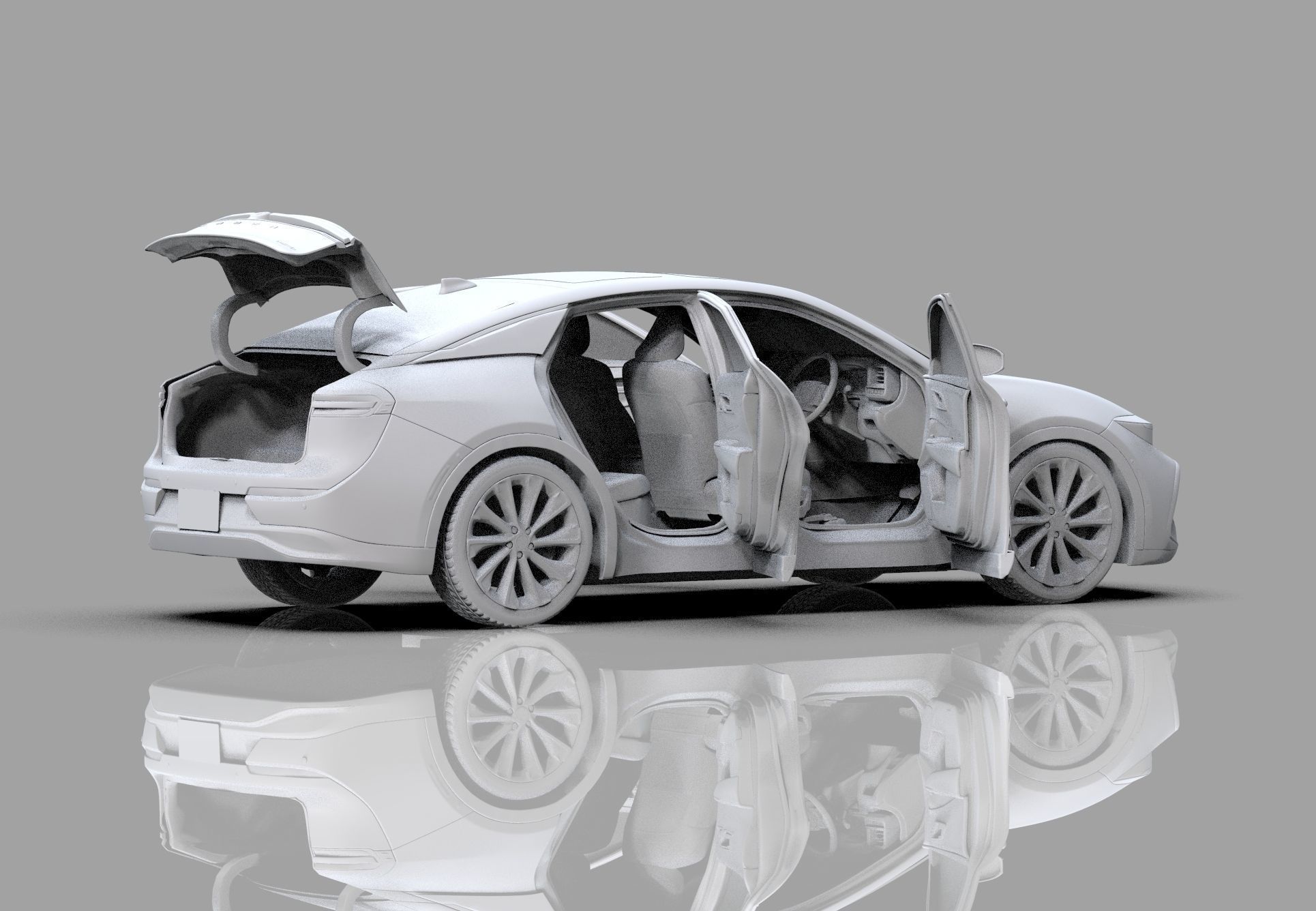 Toyota Crown Cross 2022  HQ interior 3D model_56