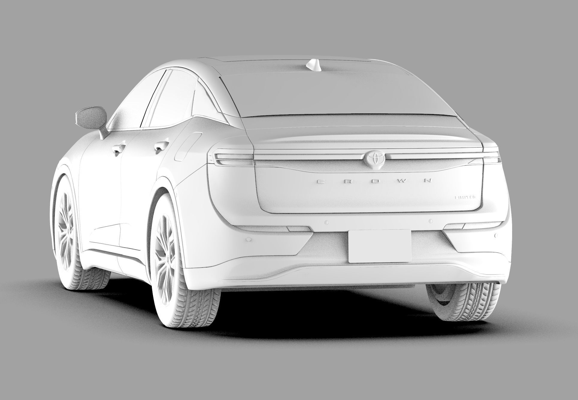 Toyota Crown Cross 2022  HQ interior 3D model_51