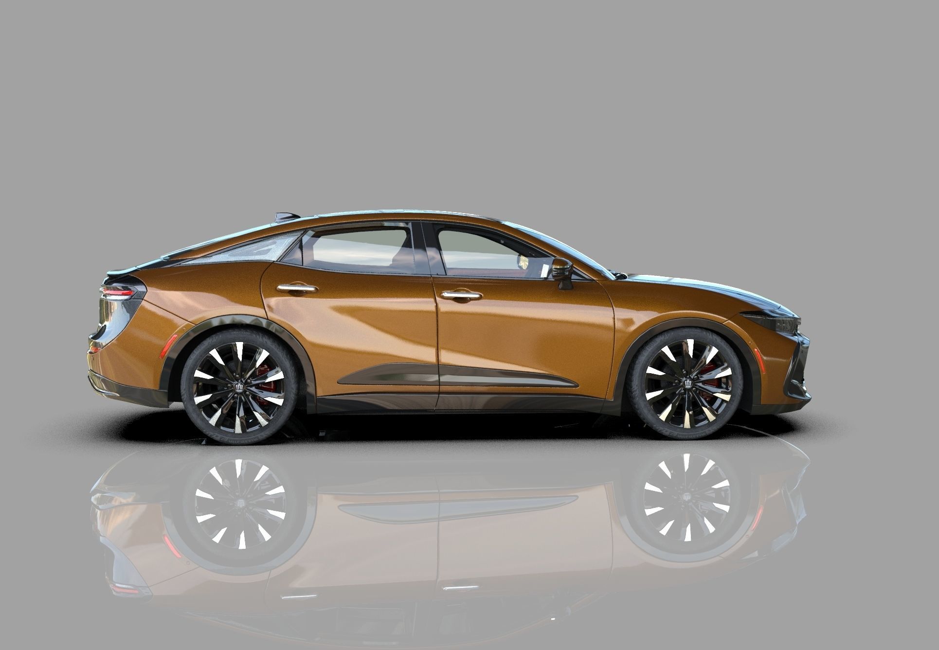 Toyota Crown Cross 2022  HQ interior 3D model_4