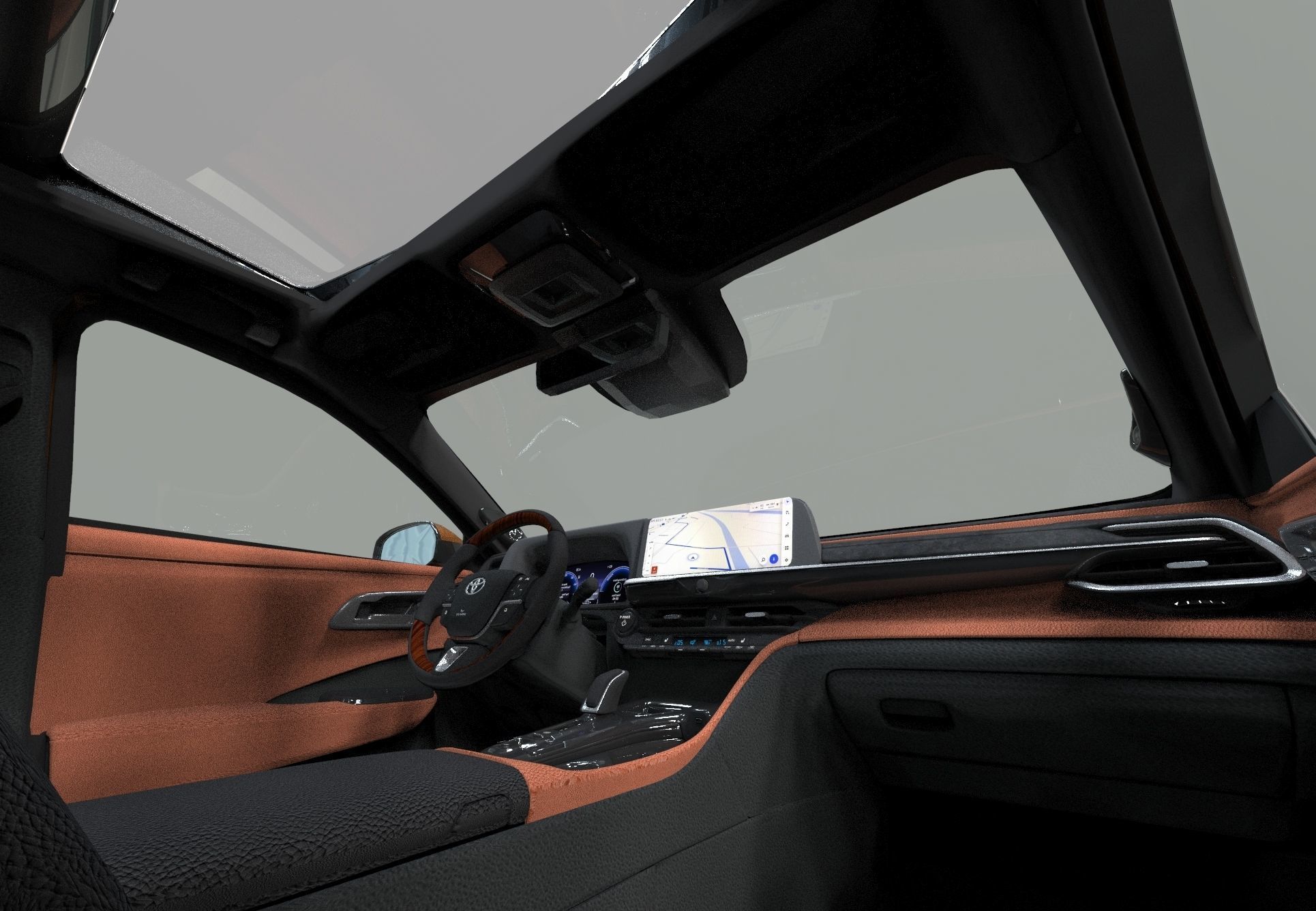 Toyota Crown Cross 2022  HQ interior 3D model_46