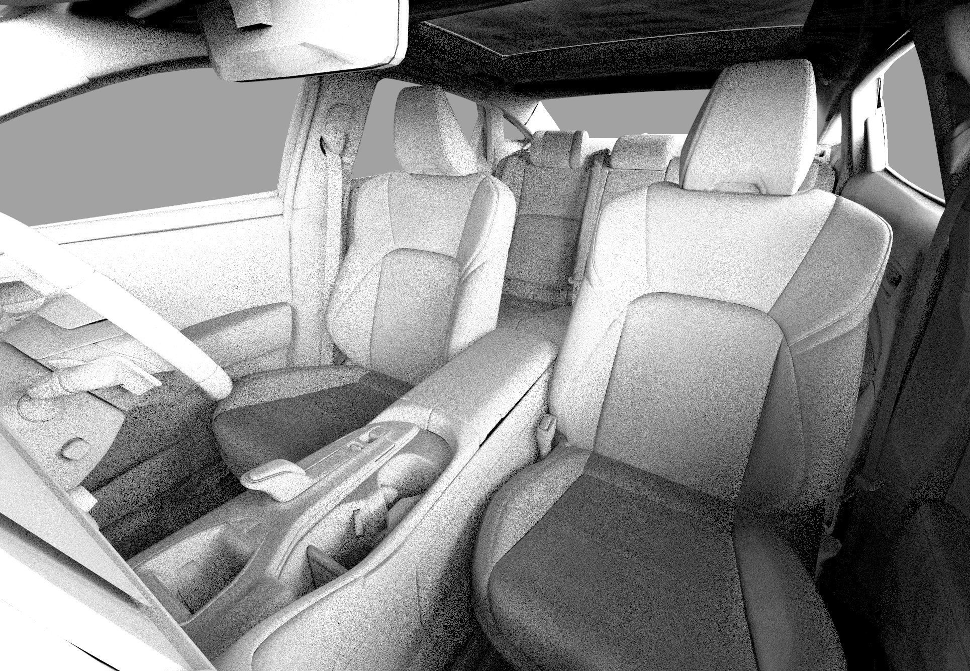 Toyota Crown Cross 2022  HQ interior 3D model_60