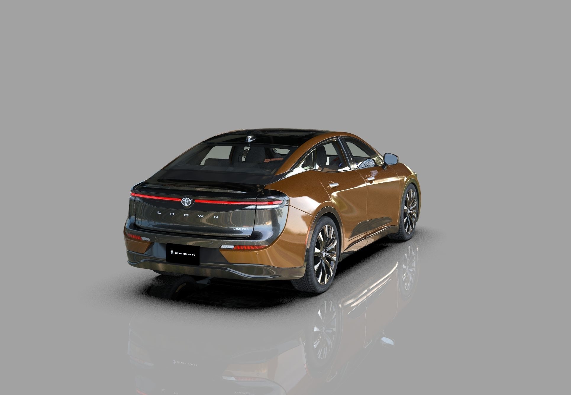 Toyota Crown Cross 2022  HQ interior 3D model_8