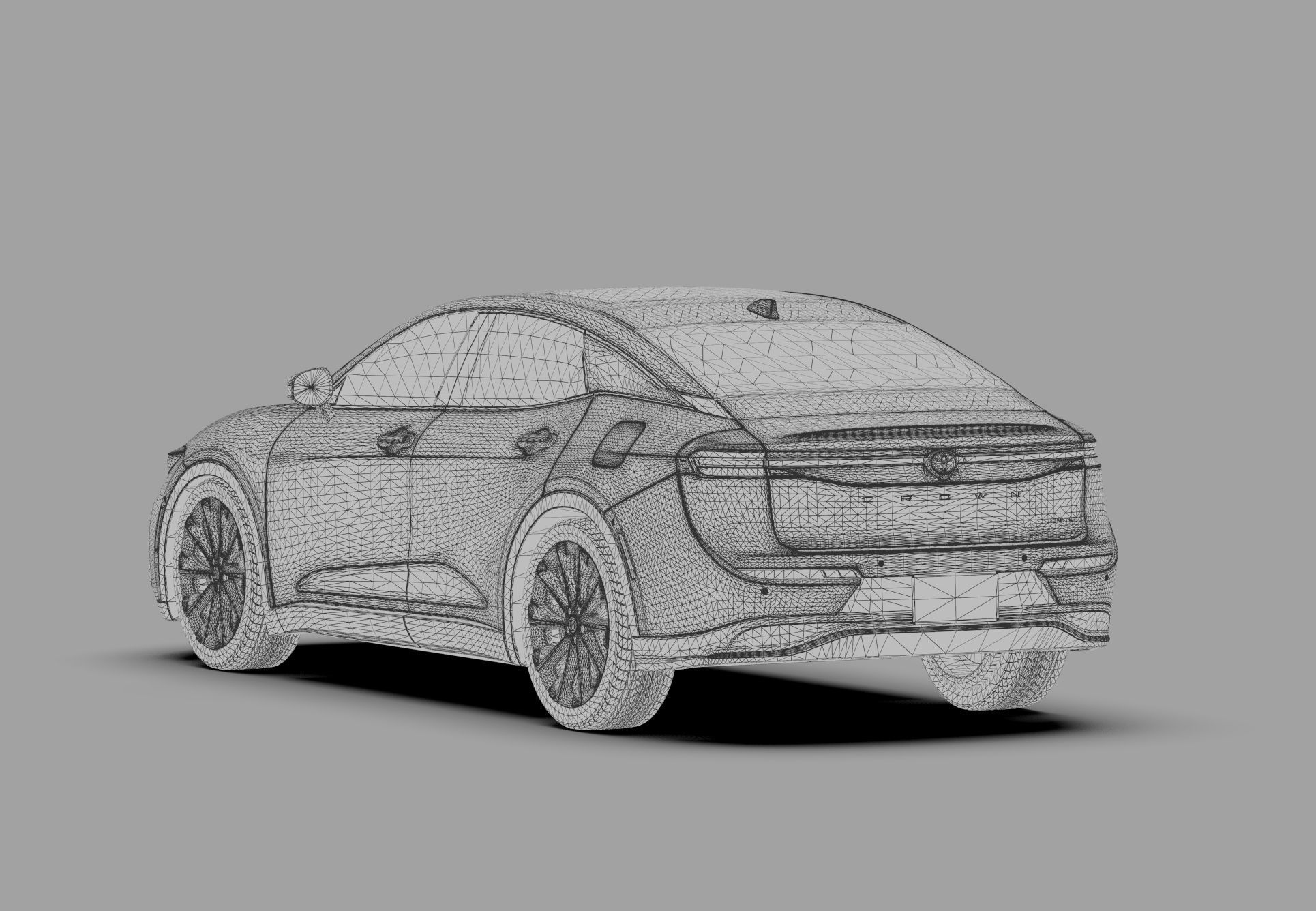 Toyota Crown Cross 2022  HQ interior 3D model_64
