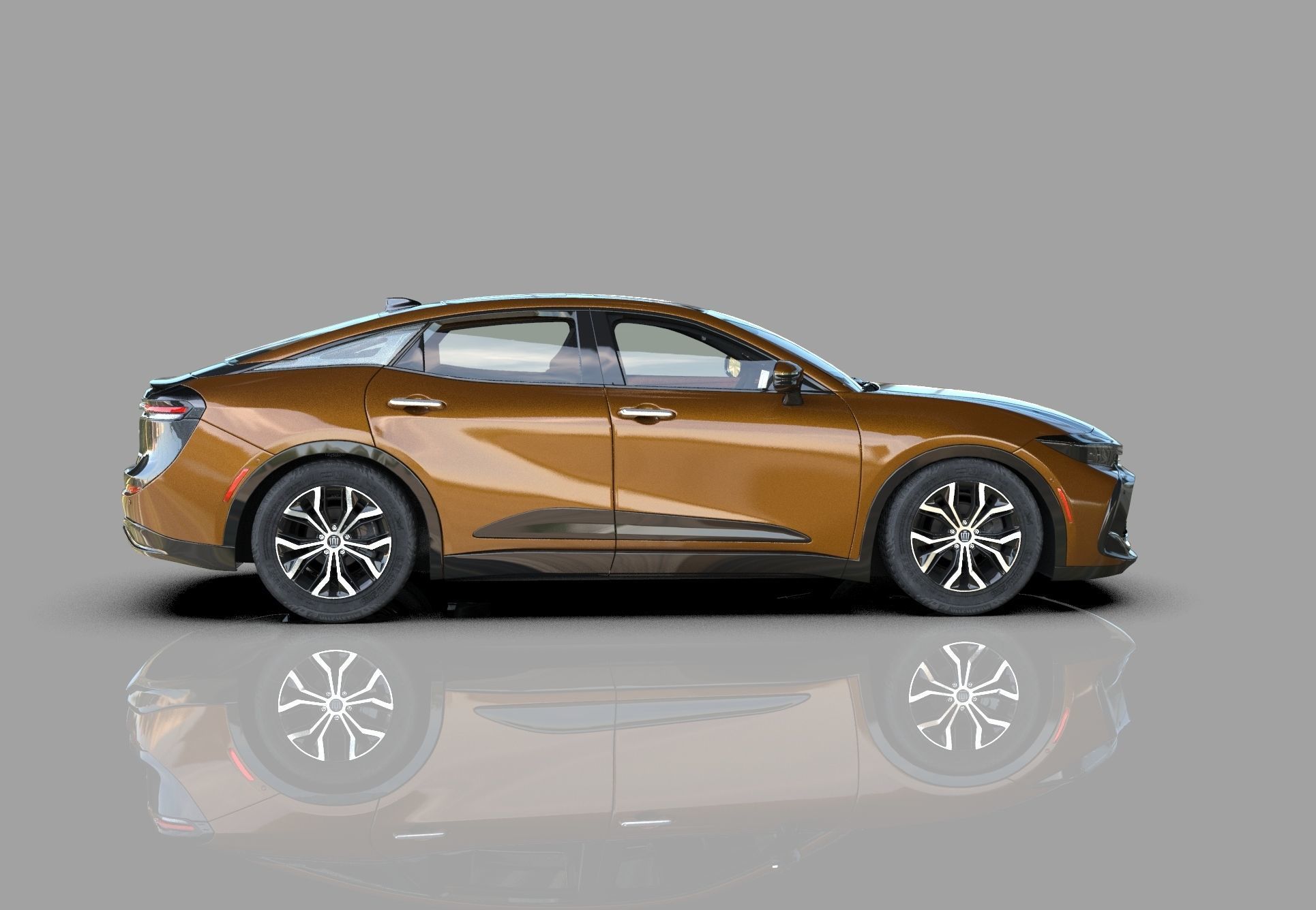 Toyota Crown Cross 2022  HQ interior 3D model_5