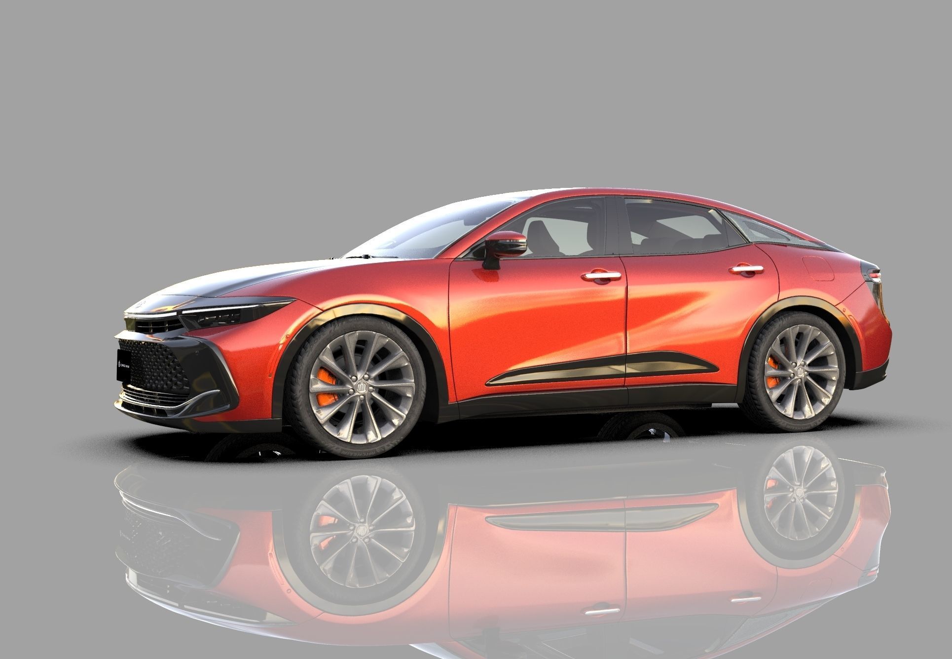 Toyota Crown Cross 2022  HQ interior 3D model_22