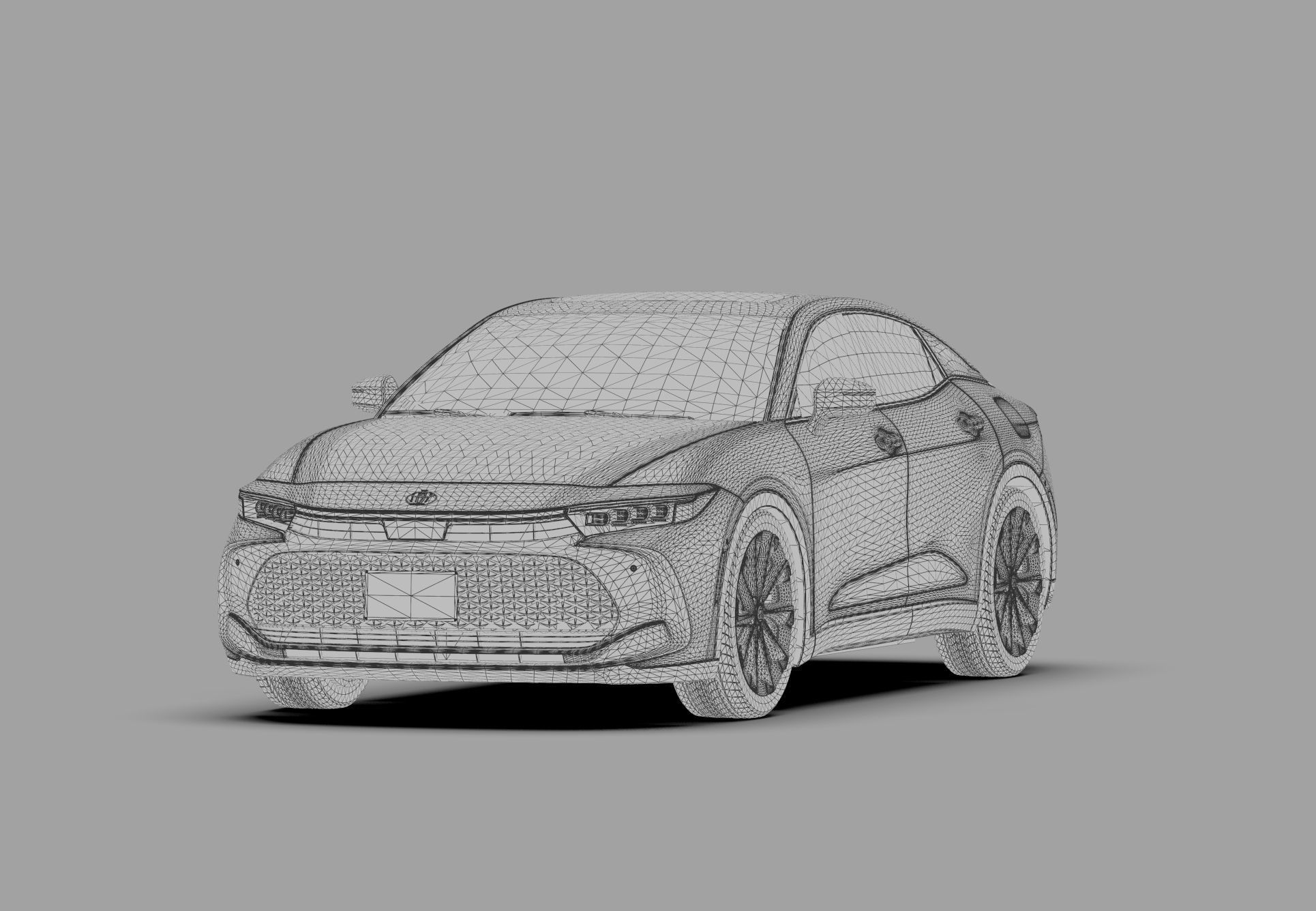 Toyota Crown Cross 2022  HQ interior 3D model_62