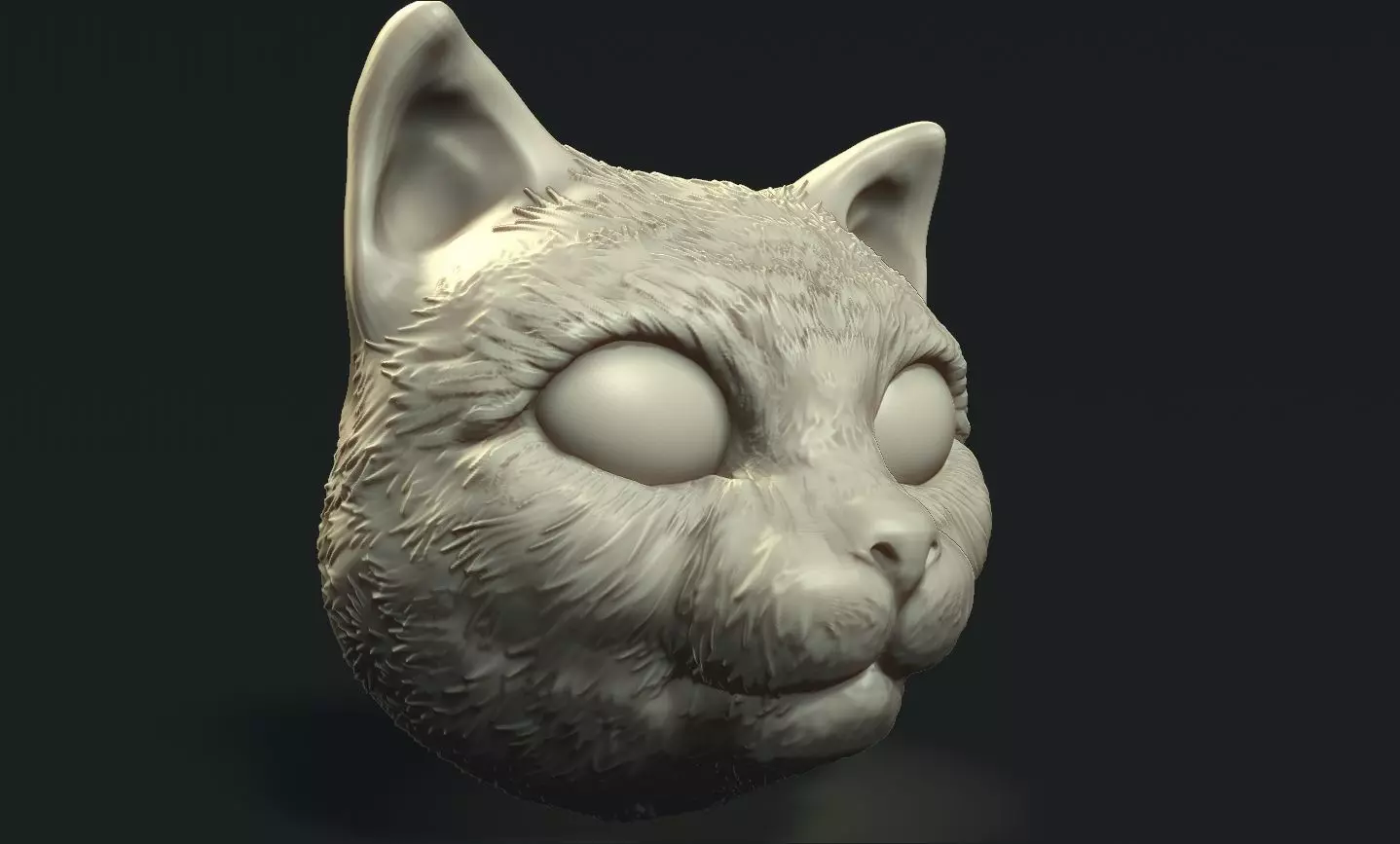 cat head 3D print model