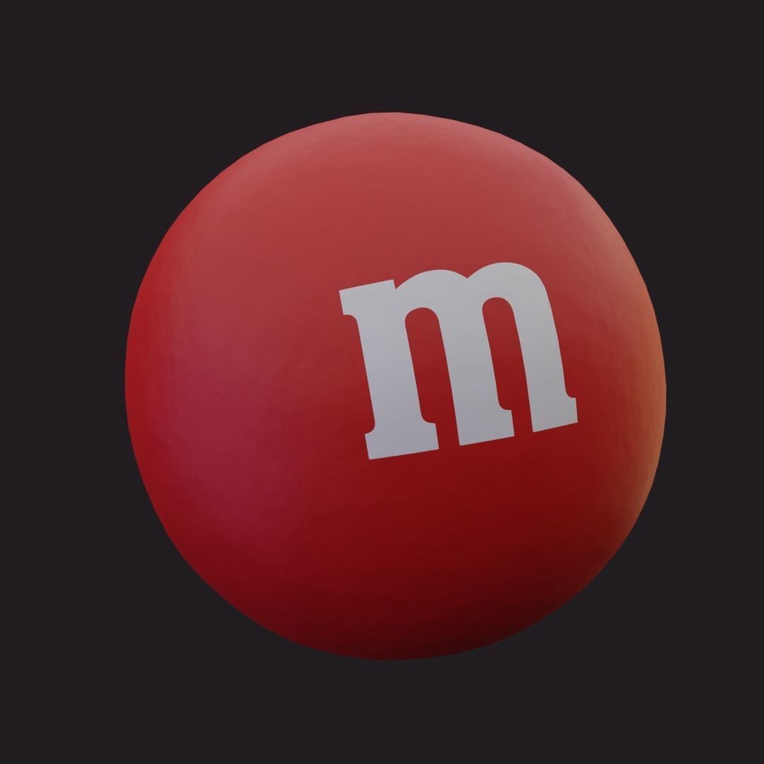 MM Chocolate Candy 3D Models and animation  3D model_3